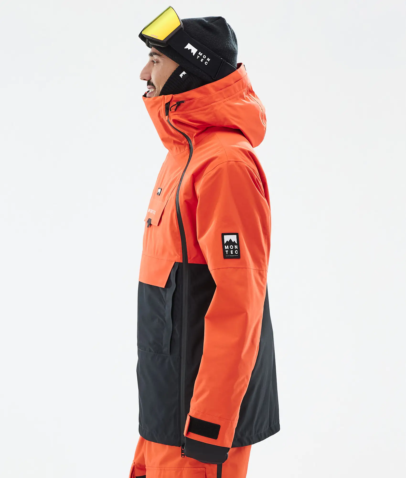 Doom Ski Jacket Men Orange/Black