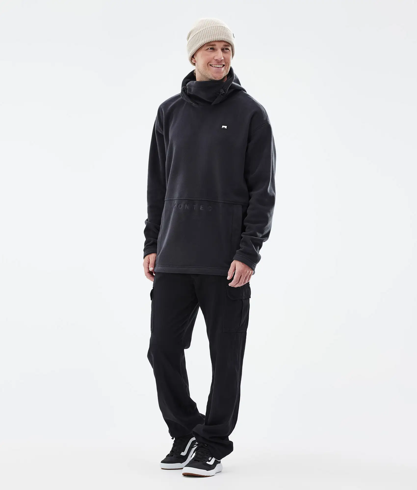 Delta Fleece Hoodie Men Black