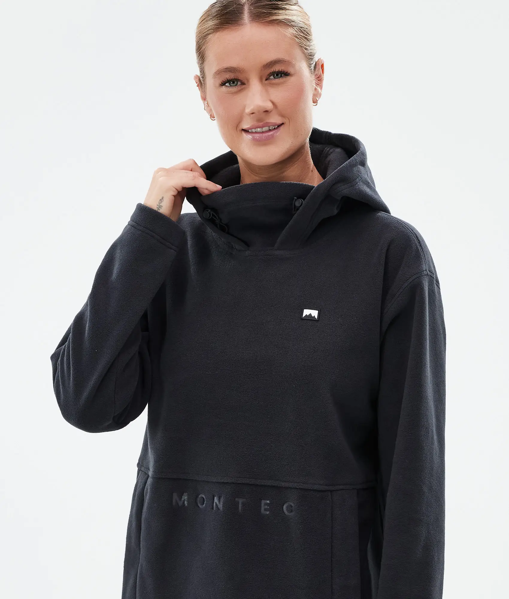 Delta W Fleece Hoodie Women Black