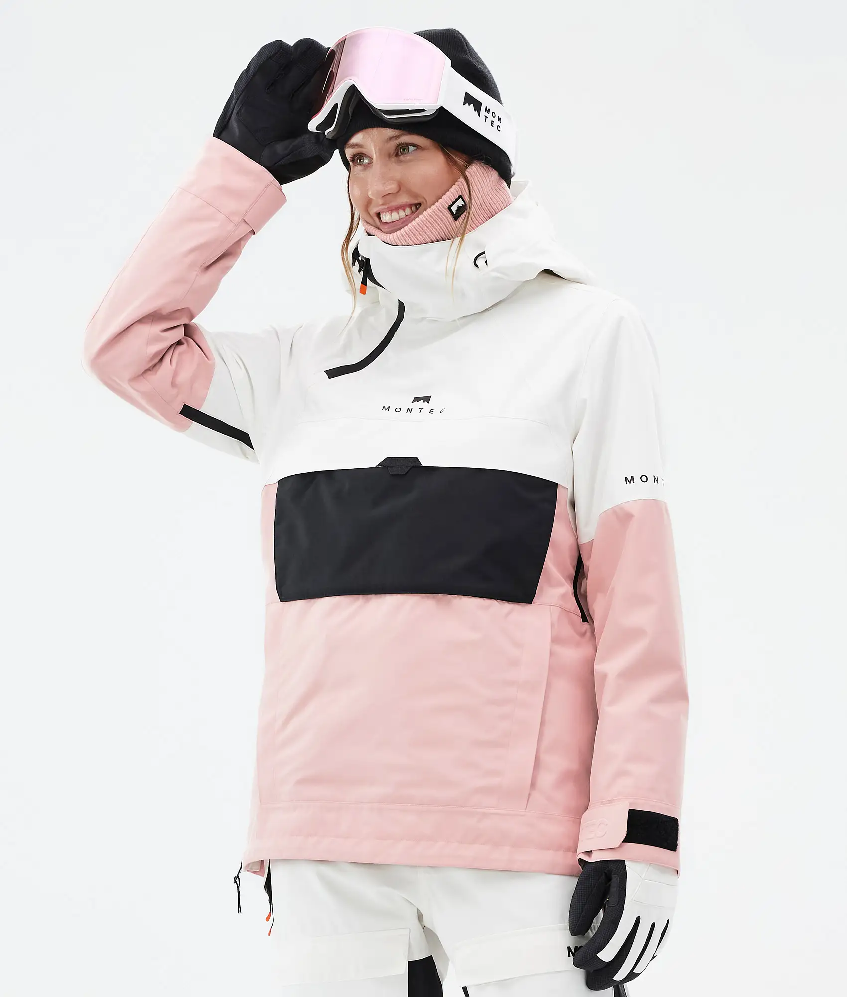 Dune W Ski Jacket Women Old White/Black/Soft Pink
