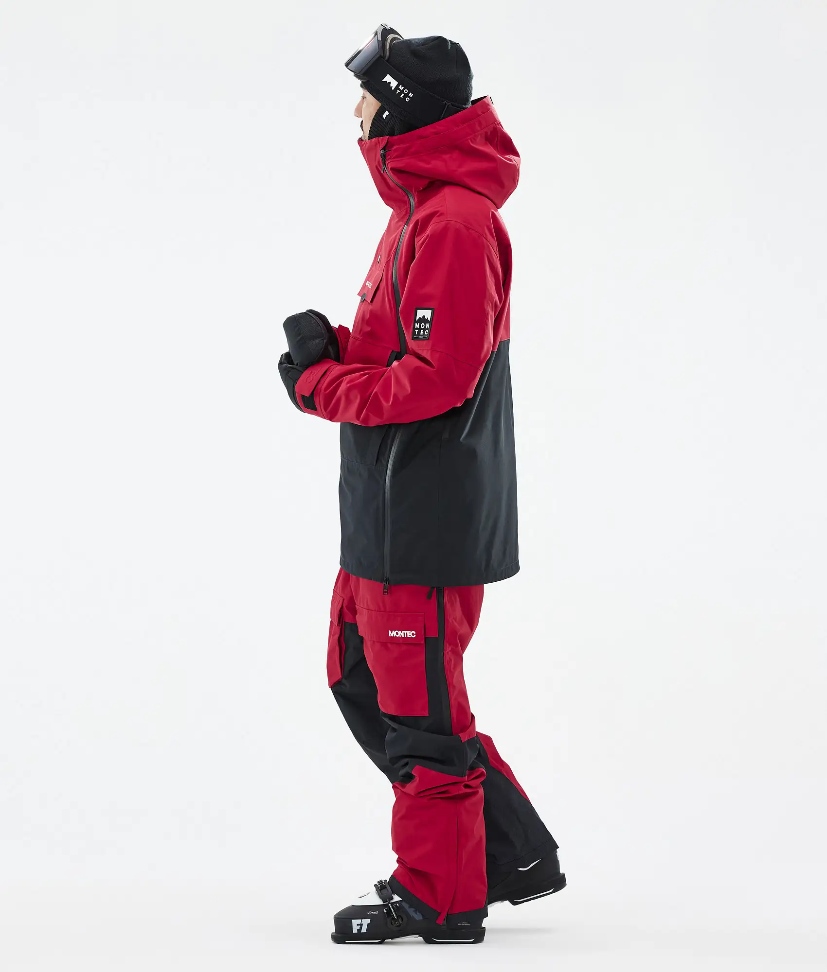 Doom Ski Jacket Men Deep Red/Black