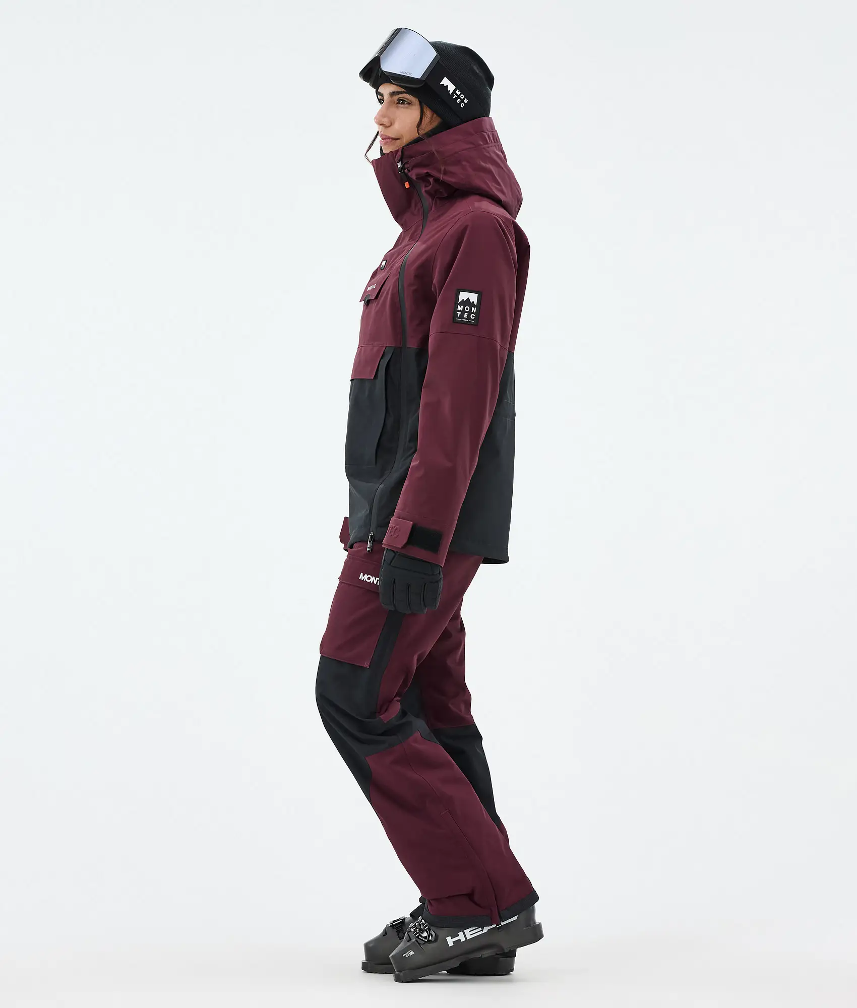 Doom W Ski Jacket Women Burgundy/Black