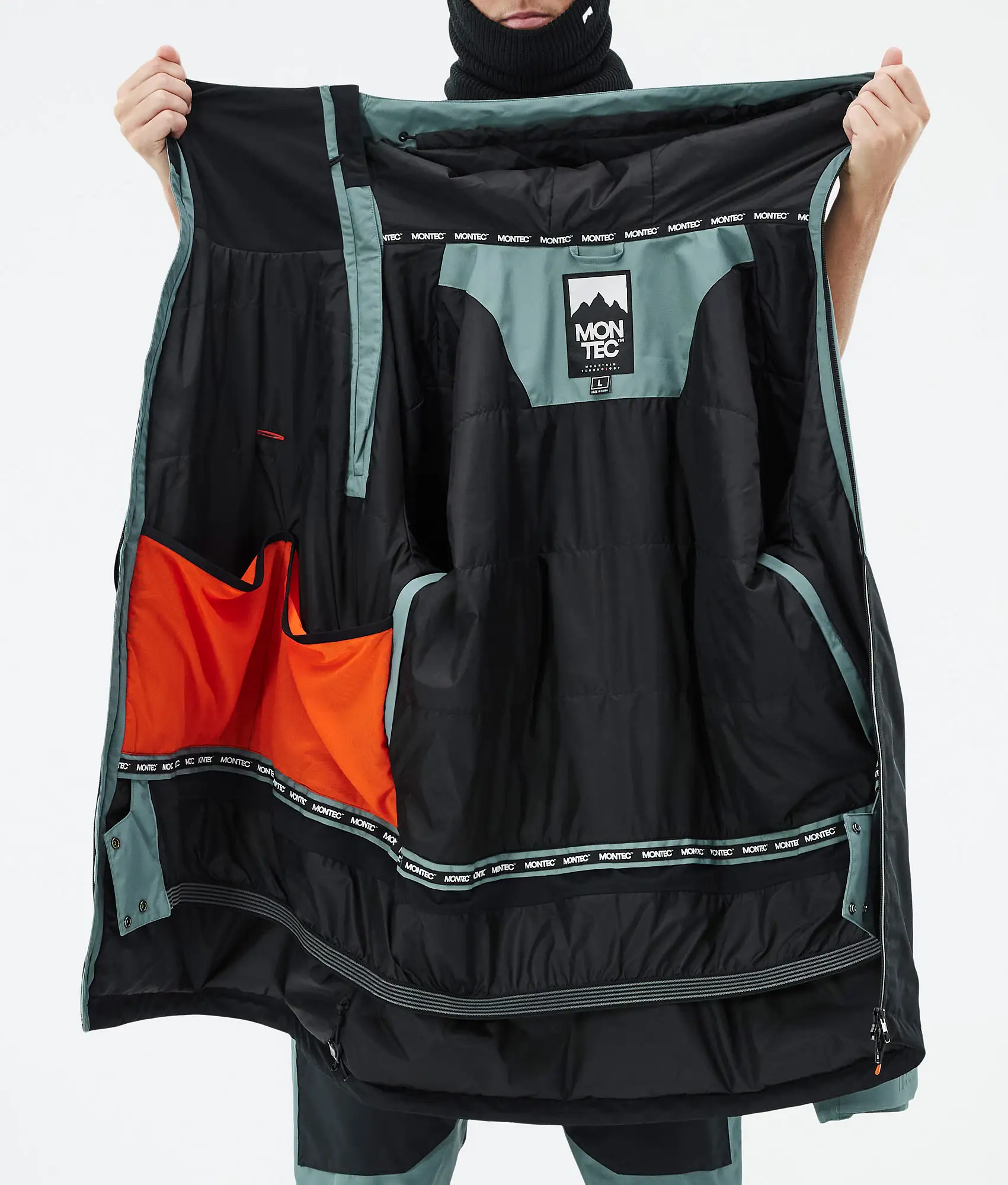 Doom Snowboard Jacket Men Atlantic/Black Renewed