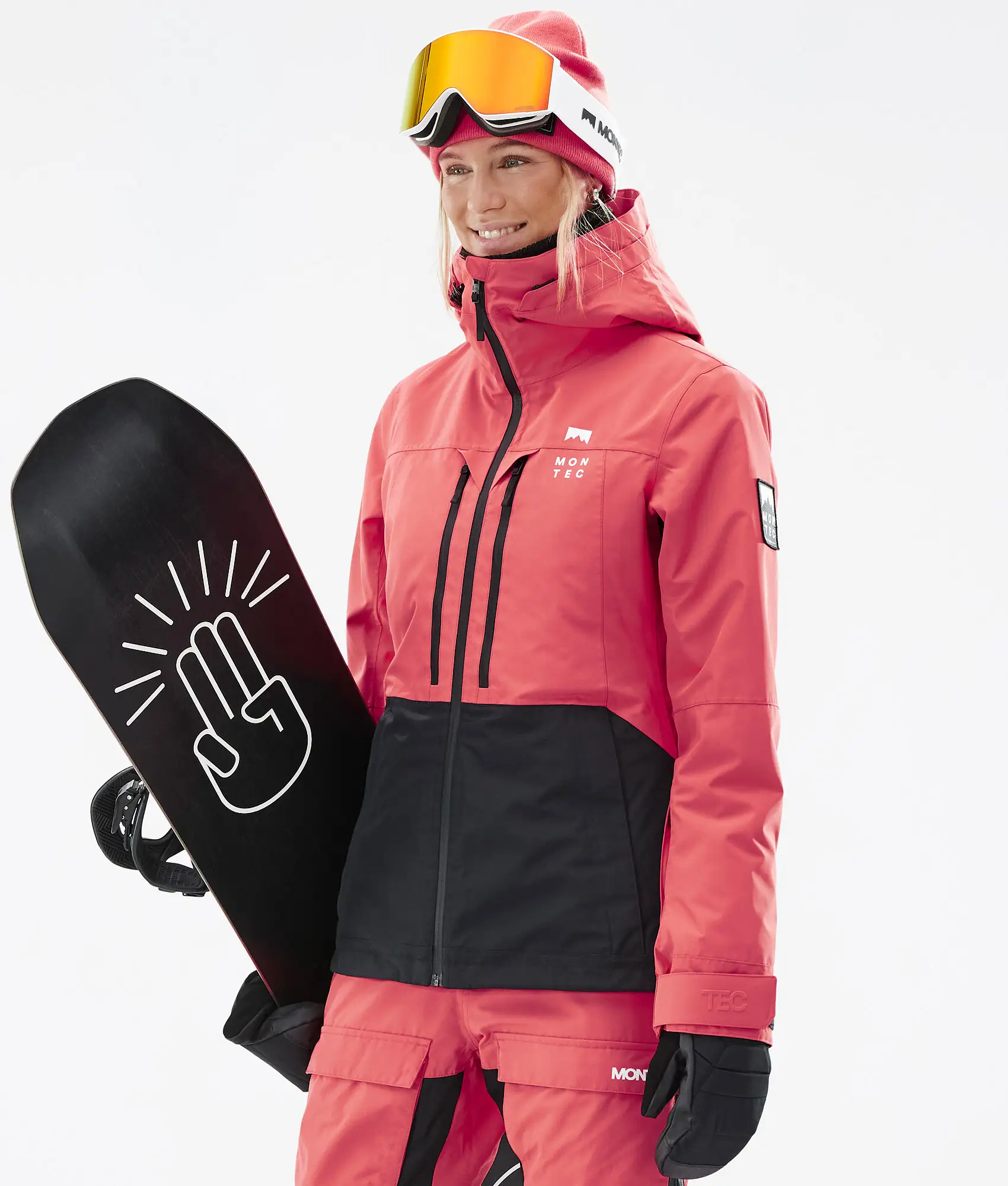 Moss W Snowboard Jacket Women Coral/Black Renewed