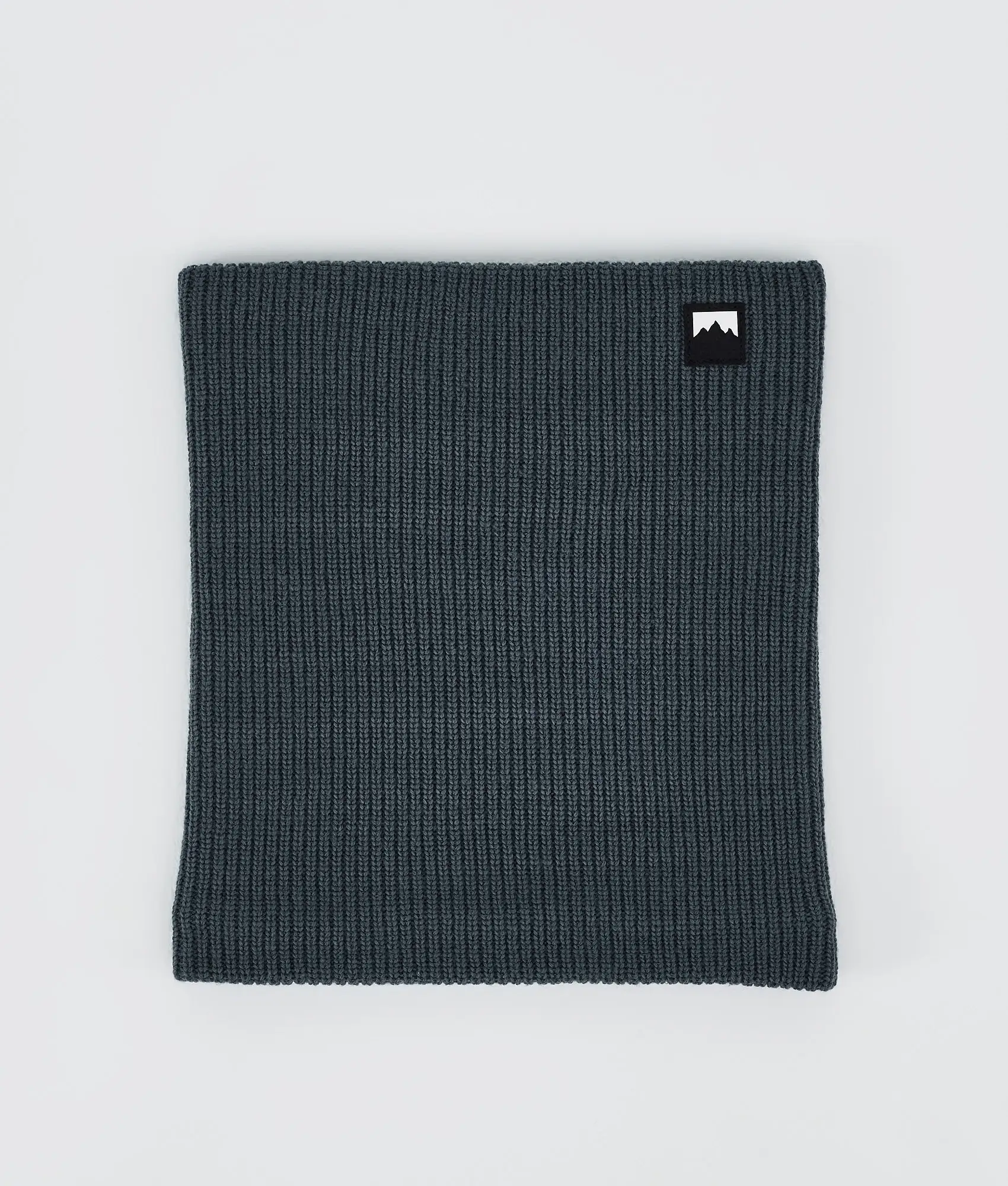 Classic Knitted Facemask Metal Blue