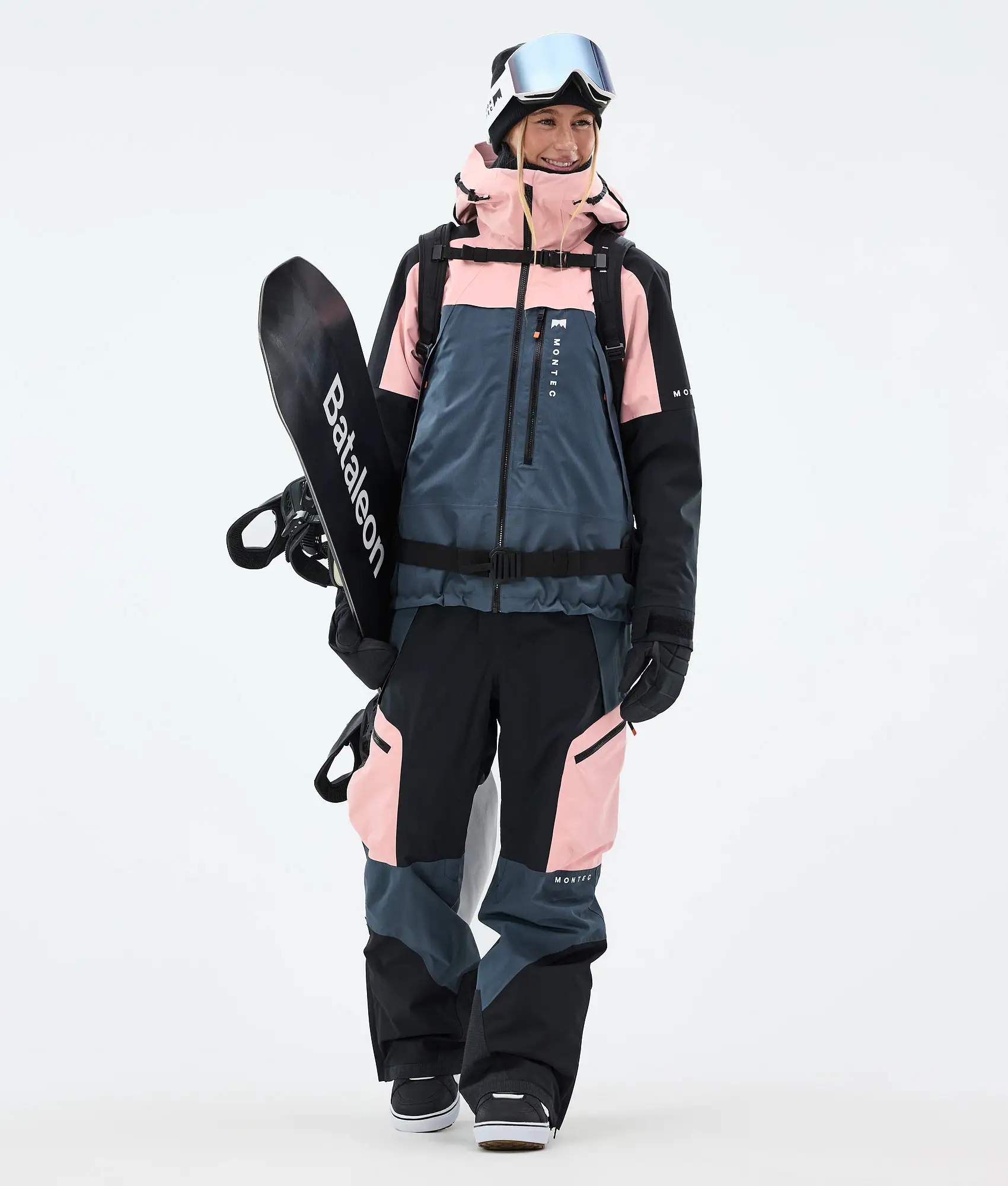 Oracle W Snowboard Jacket Women Soft Pink/Black/Metal Blue