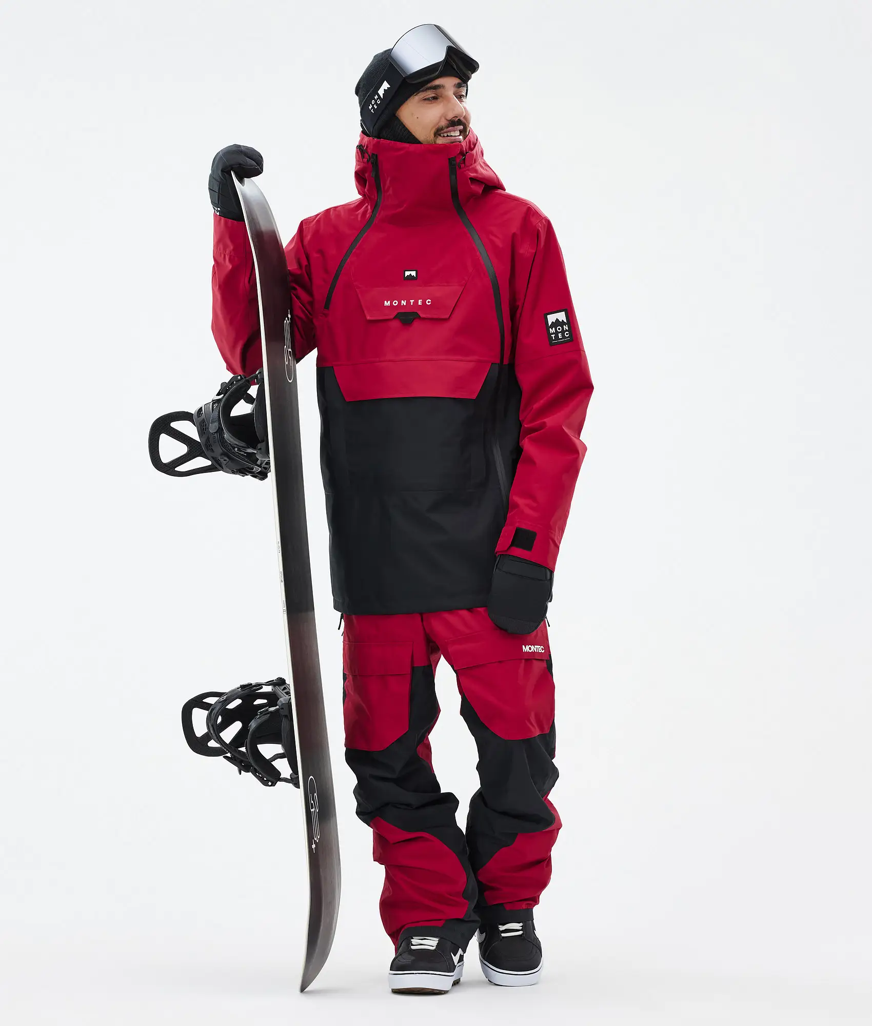 Doom Snowboard Jacket Men Deep Red/Black Renewed
