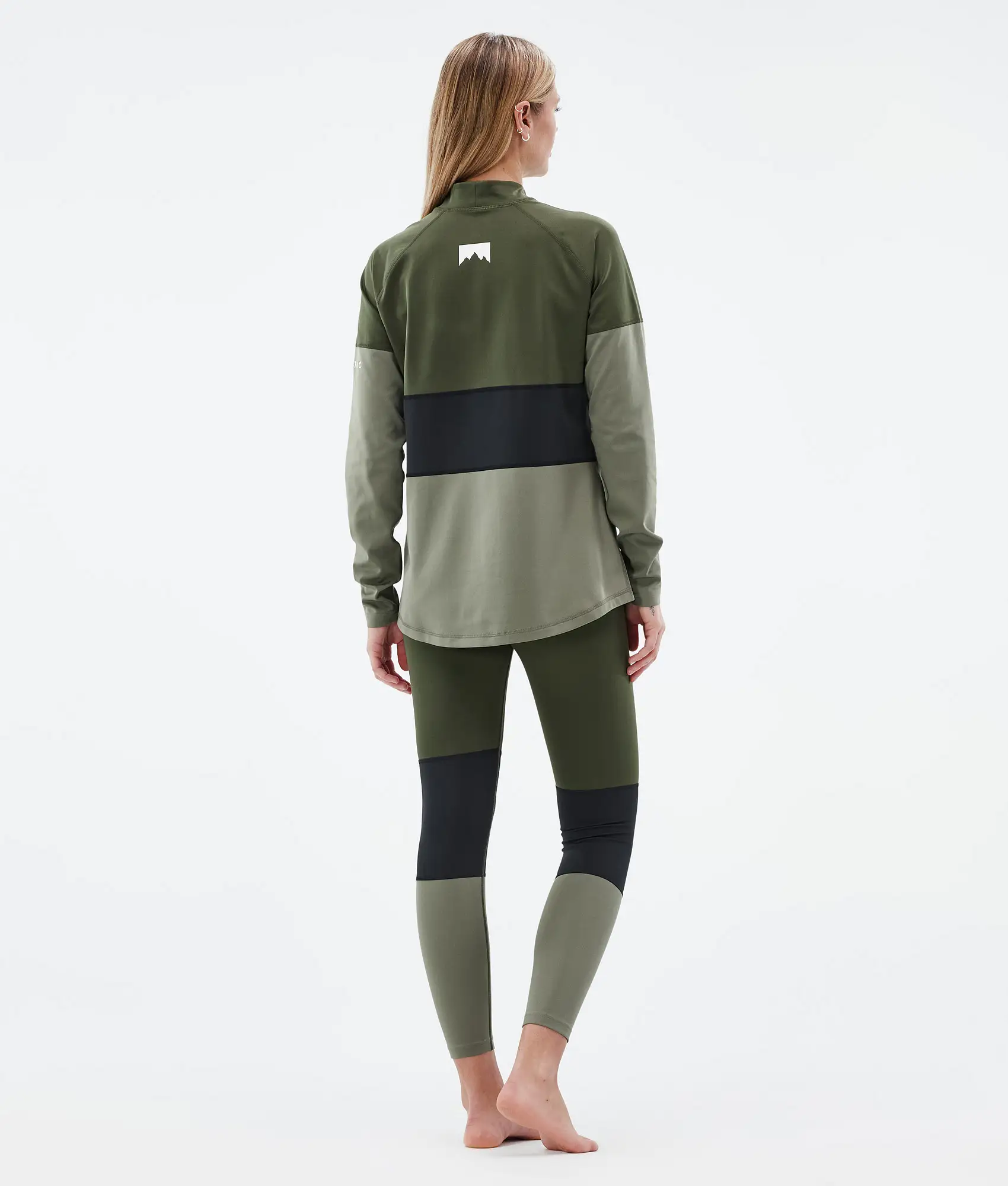 Alpha W Base Layer Pant Women Olive Green/Black/Greenish