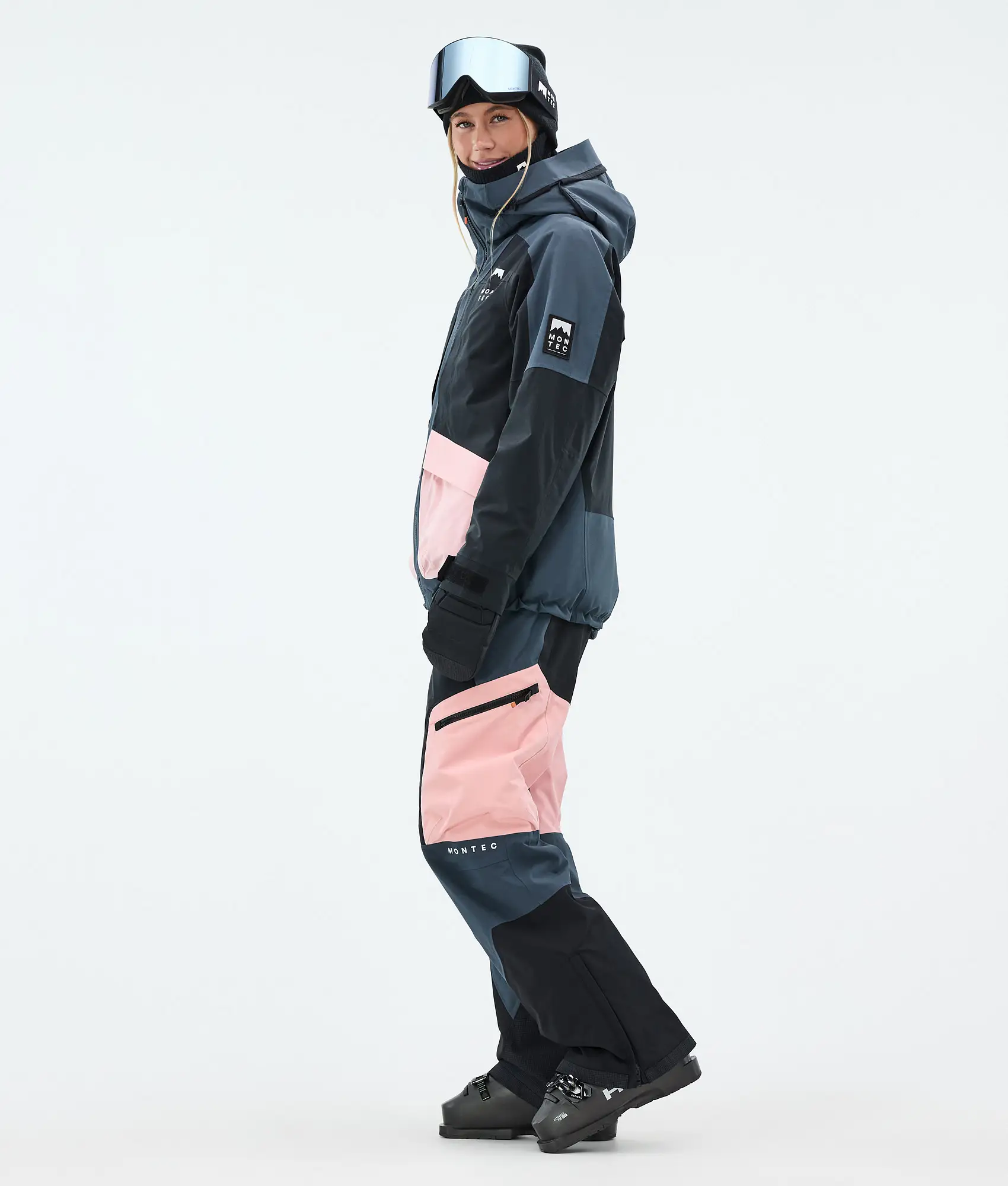 Morpheus W Ski Jacket Women Metal Blue/Black/Soft Pink