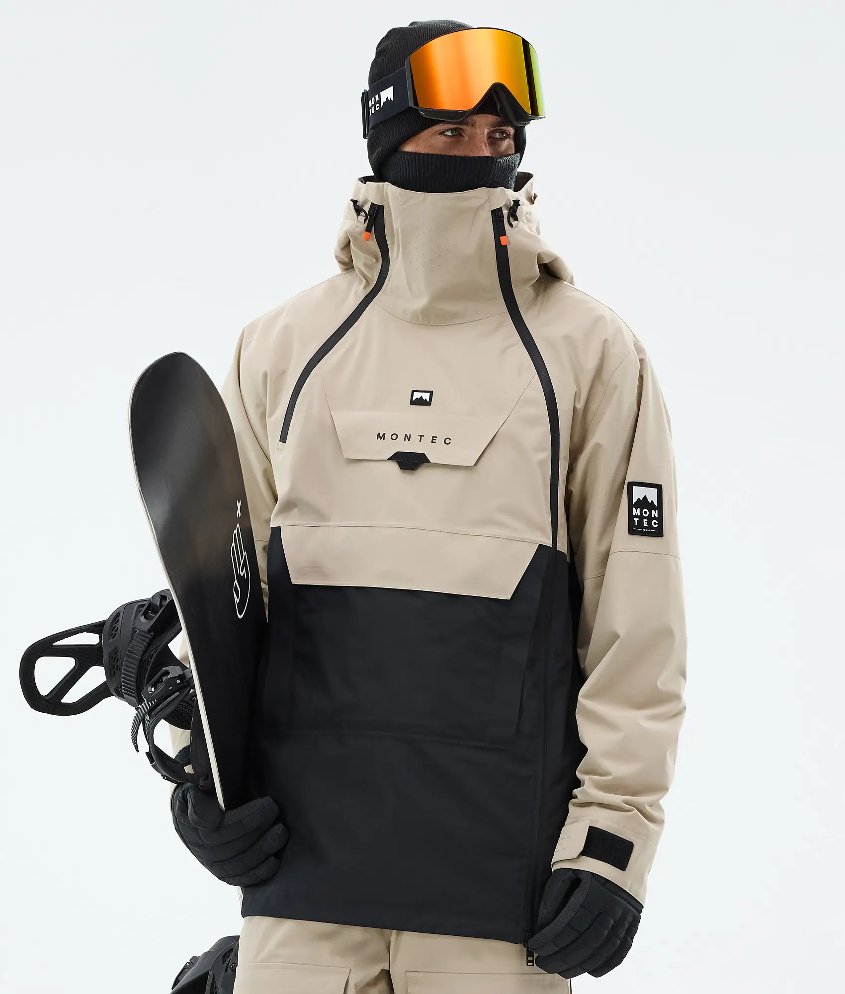 Doom Snowboard Jacket Men Sand/Black Renewed