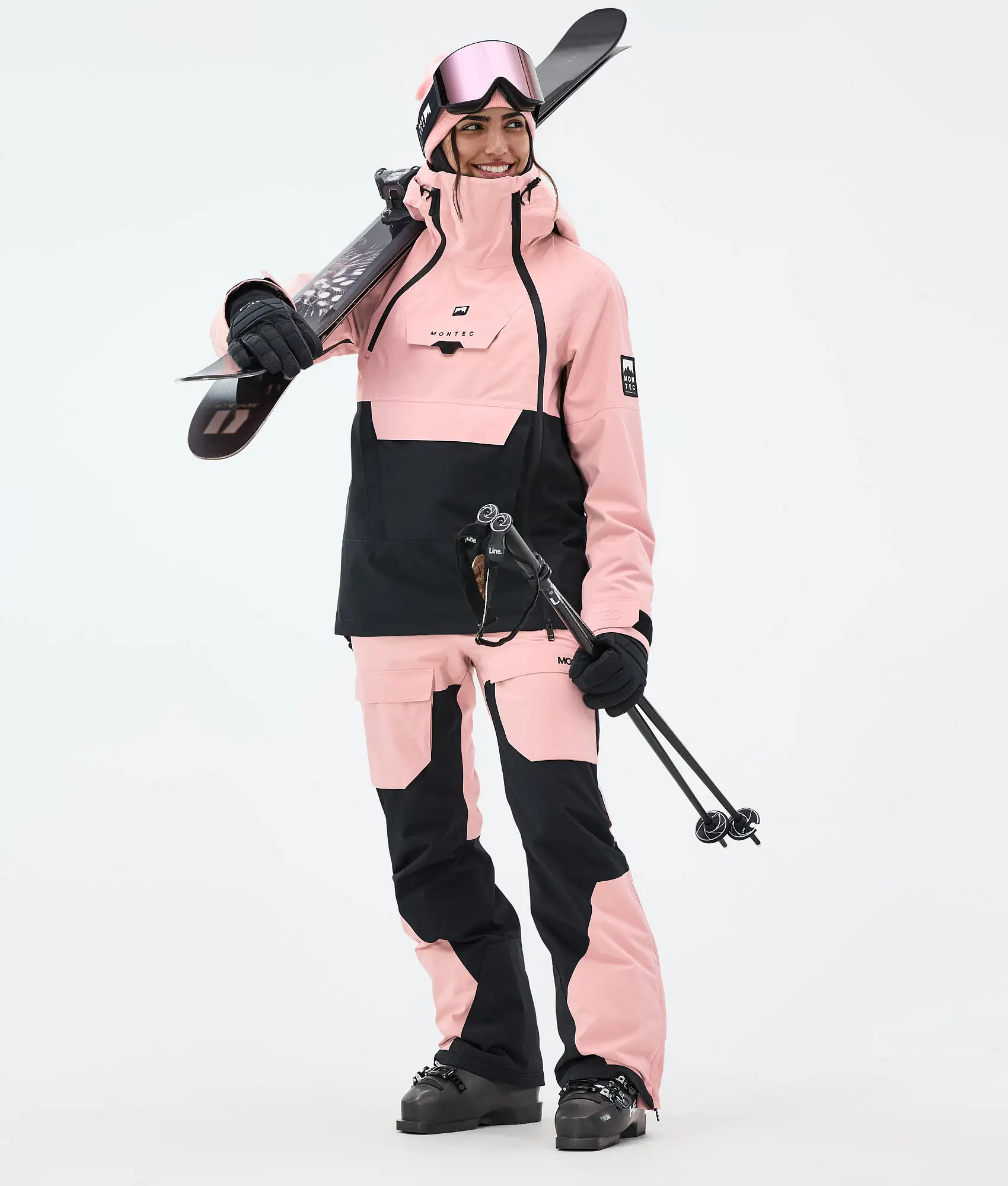 Fawk W Ski Pants Women Soft Pink/ Black