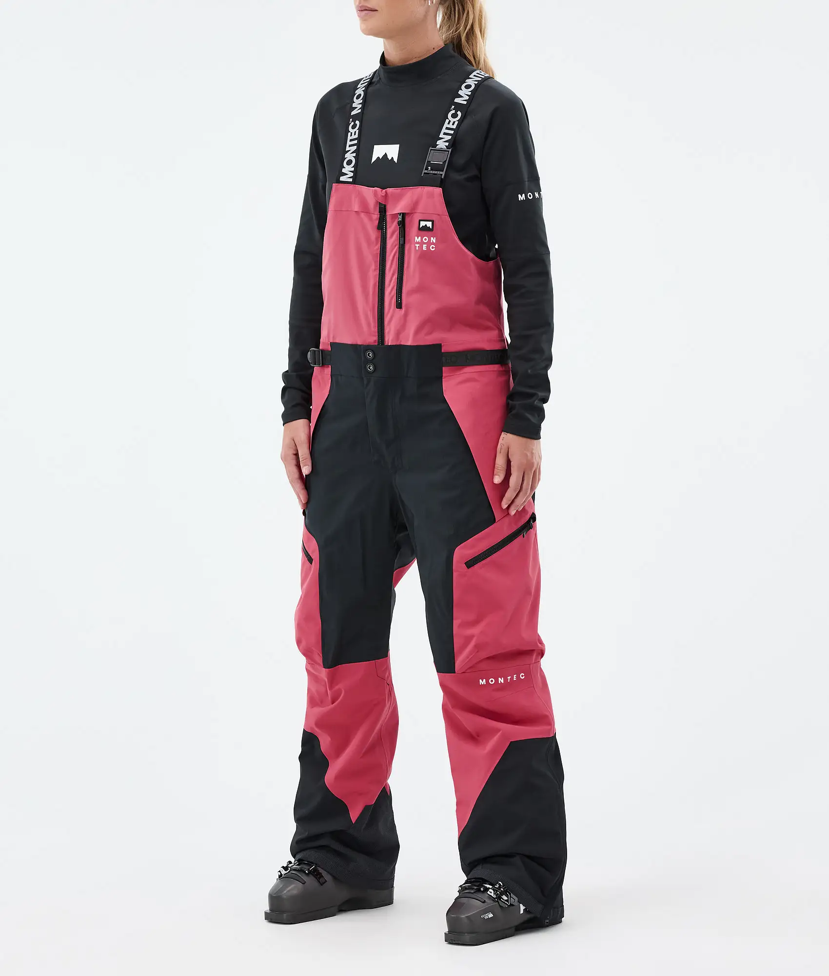 Dozer W Ski Pants Women Light Red/Black