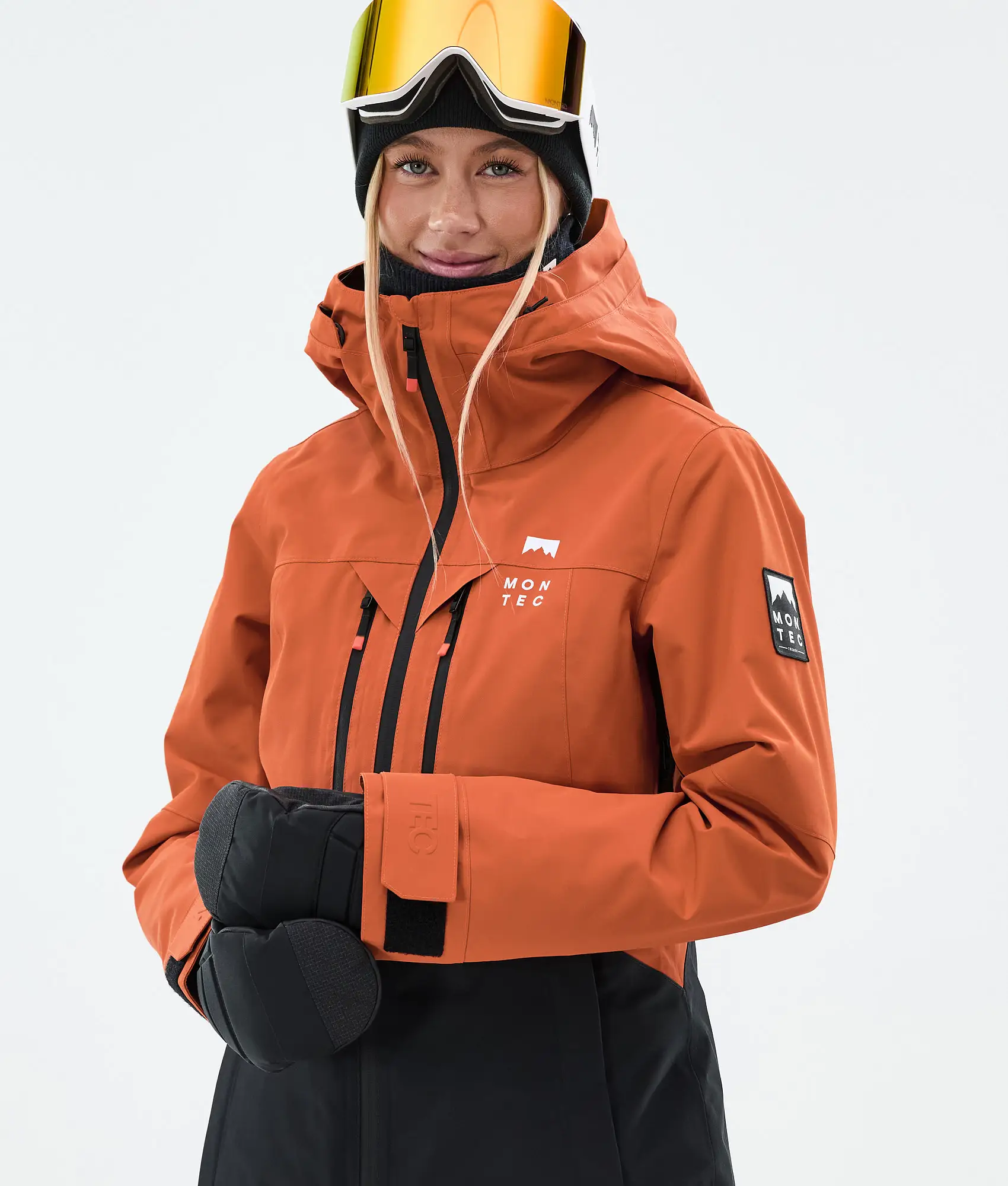 Moss W Snowboard Jacket Women Burned Orange/Black