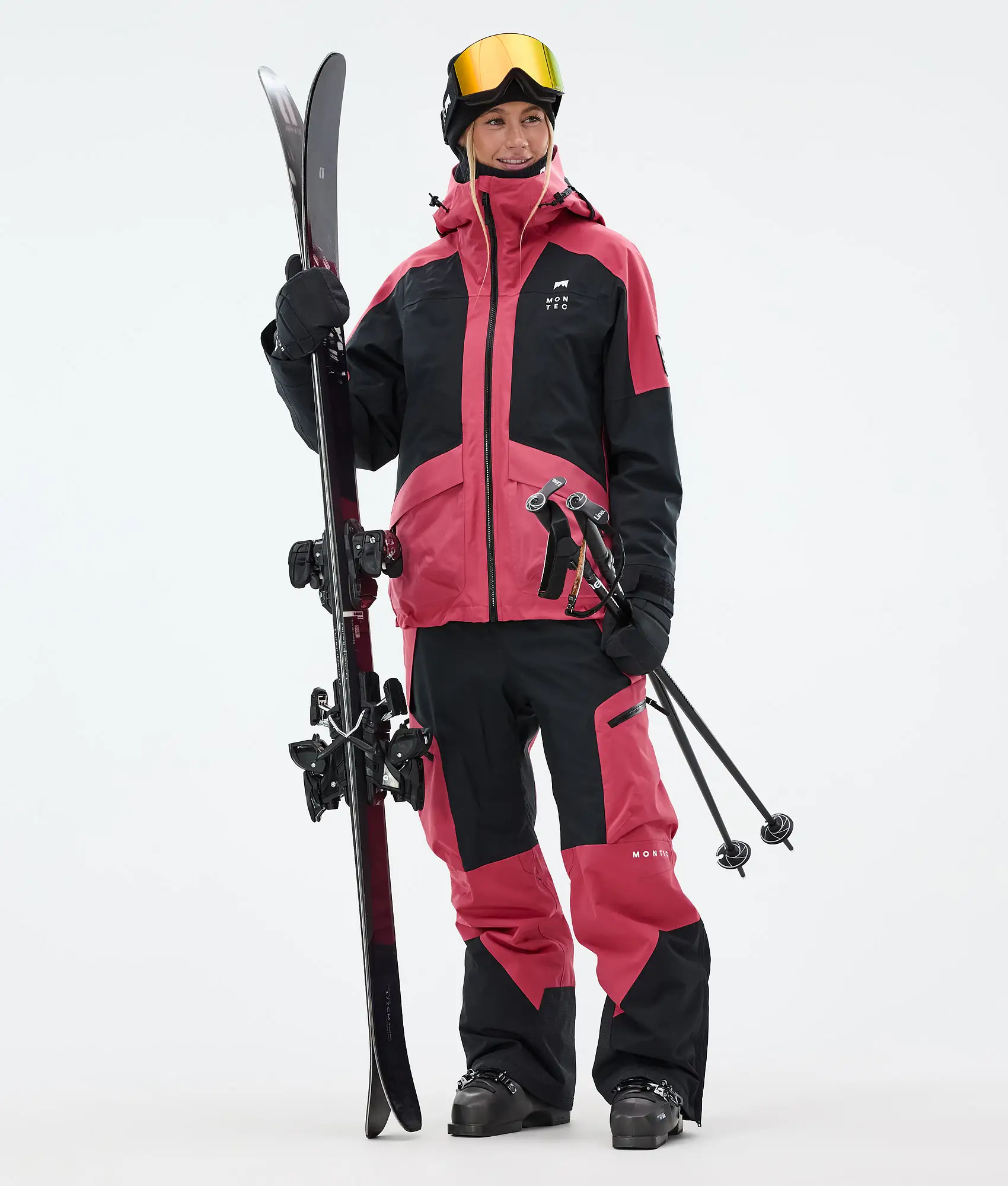 Morpheus W Ski Jacket Women Light Red/Black