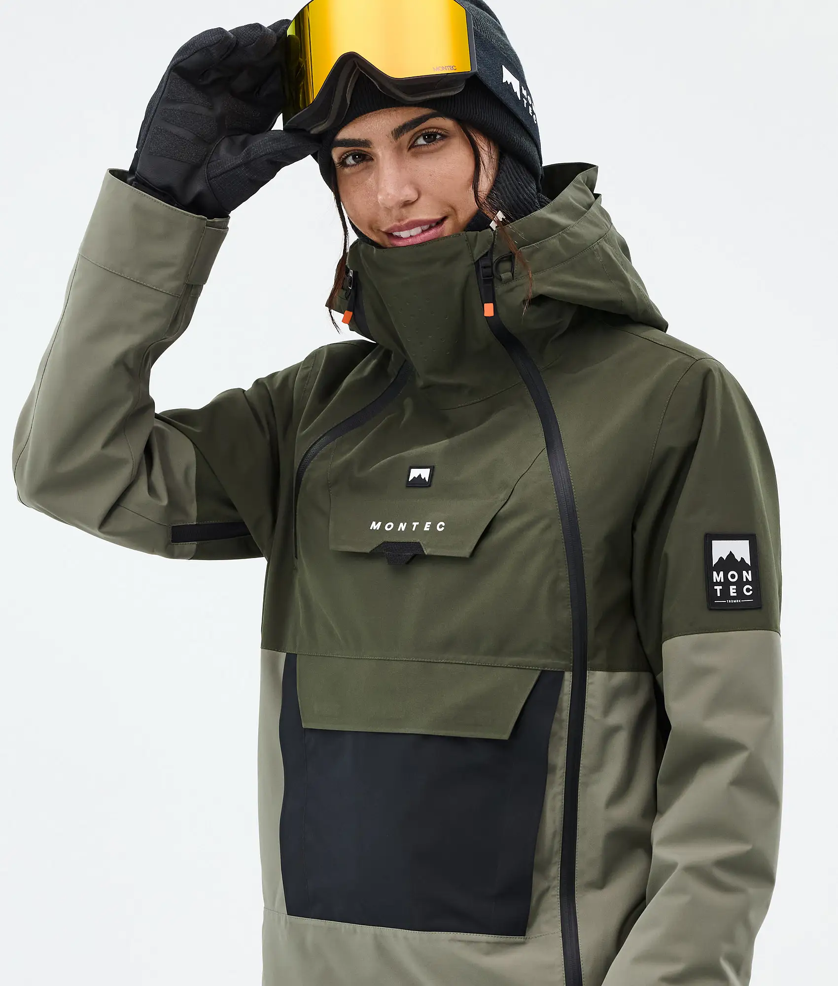 Doom W Snowboard Jacket Women Olive Green/Black/Greenish