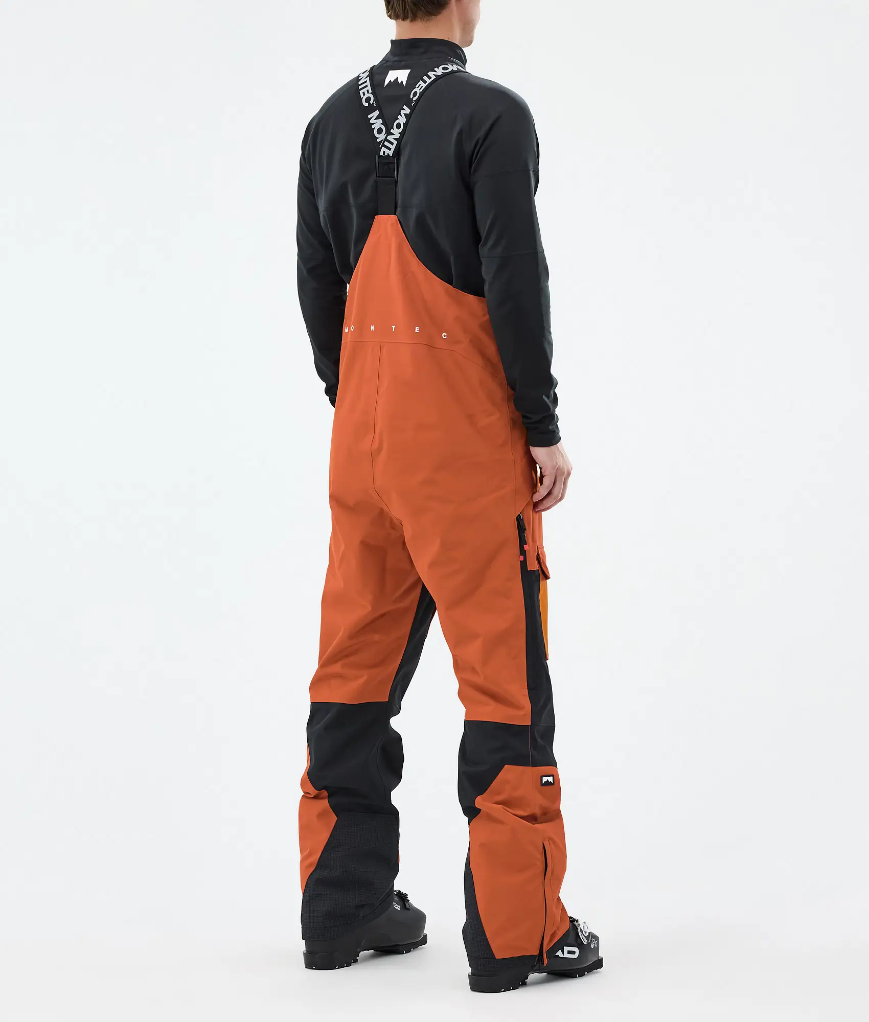 Fawk Ski Pants Men Burned Orange/Black