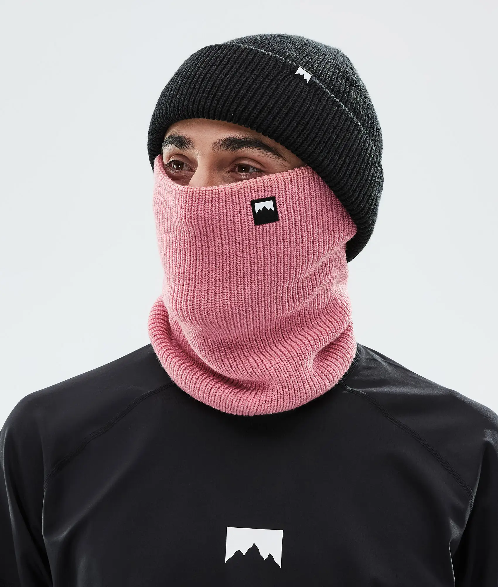 Classic Knitted 22 Facemask Pink
