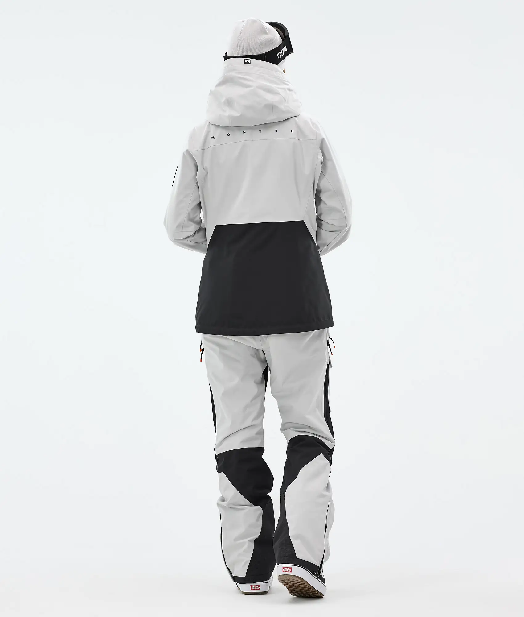 Moss W Snowboard Jacket Women Light Grey/Black Renewed