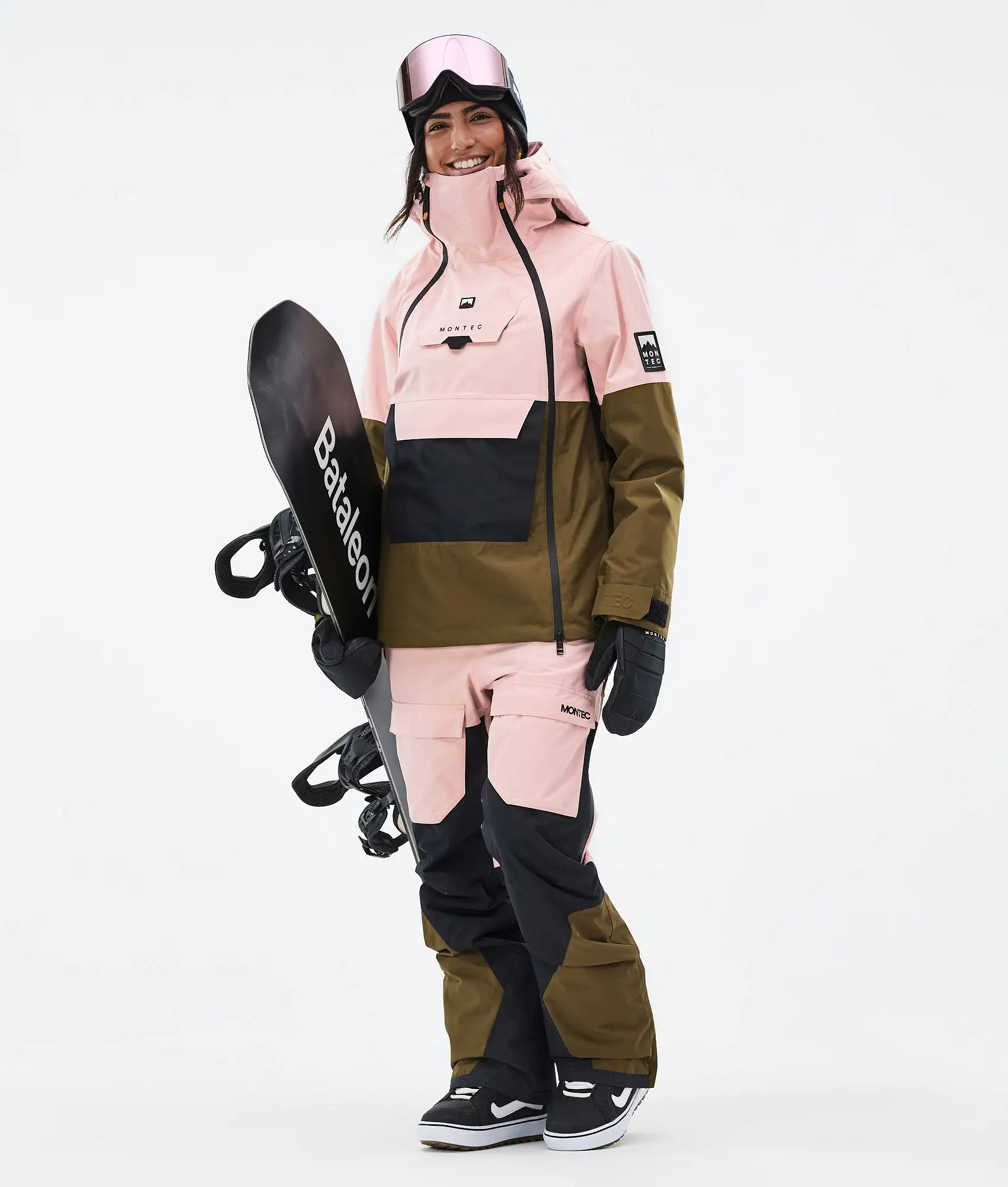 Doom W Snowboard Jacket Women Soft Pink/Black/Fatigue