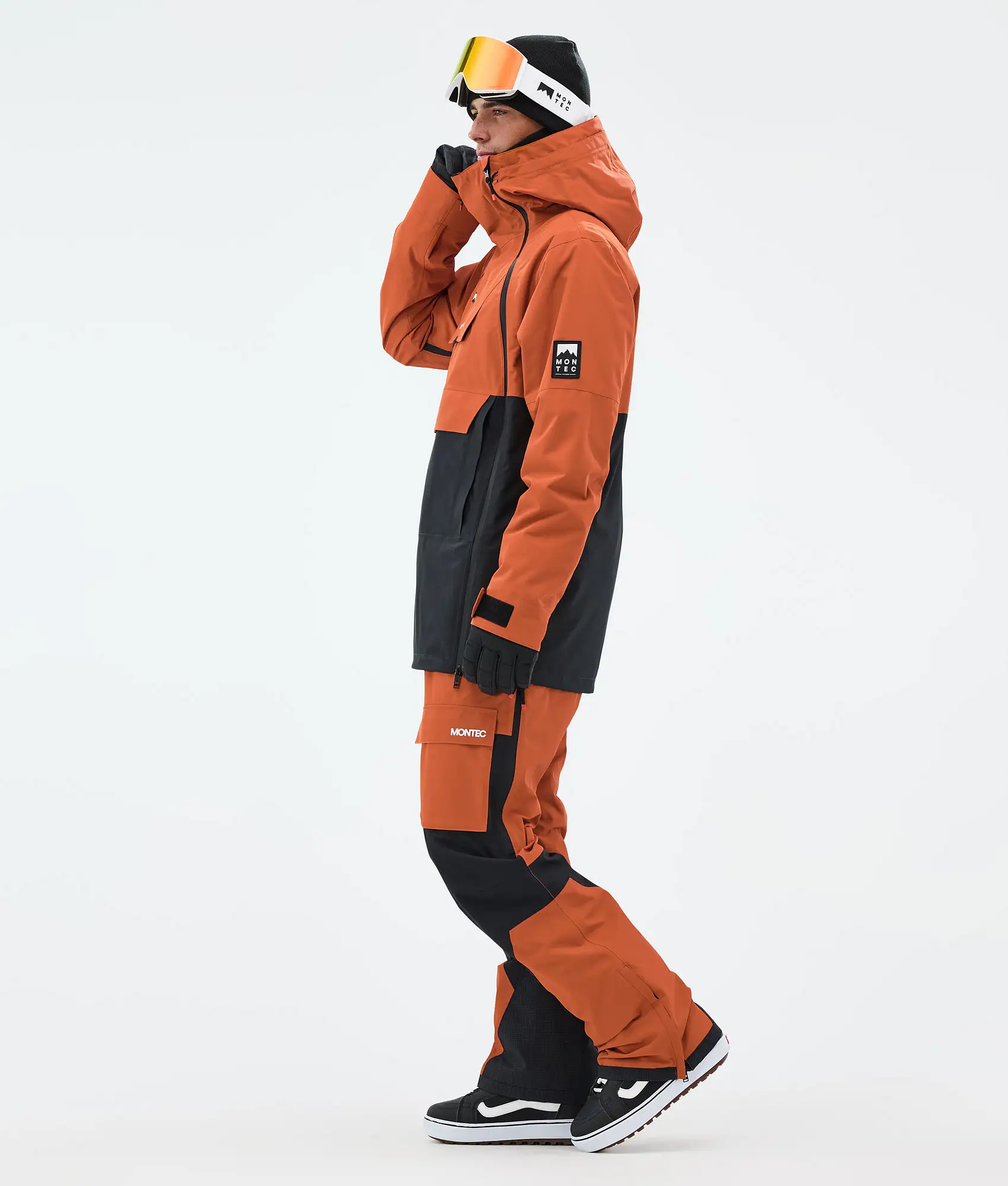 Doom Snowboard Jacket Men Burned Orange/Black