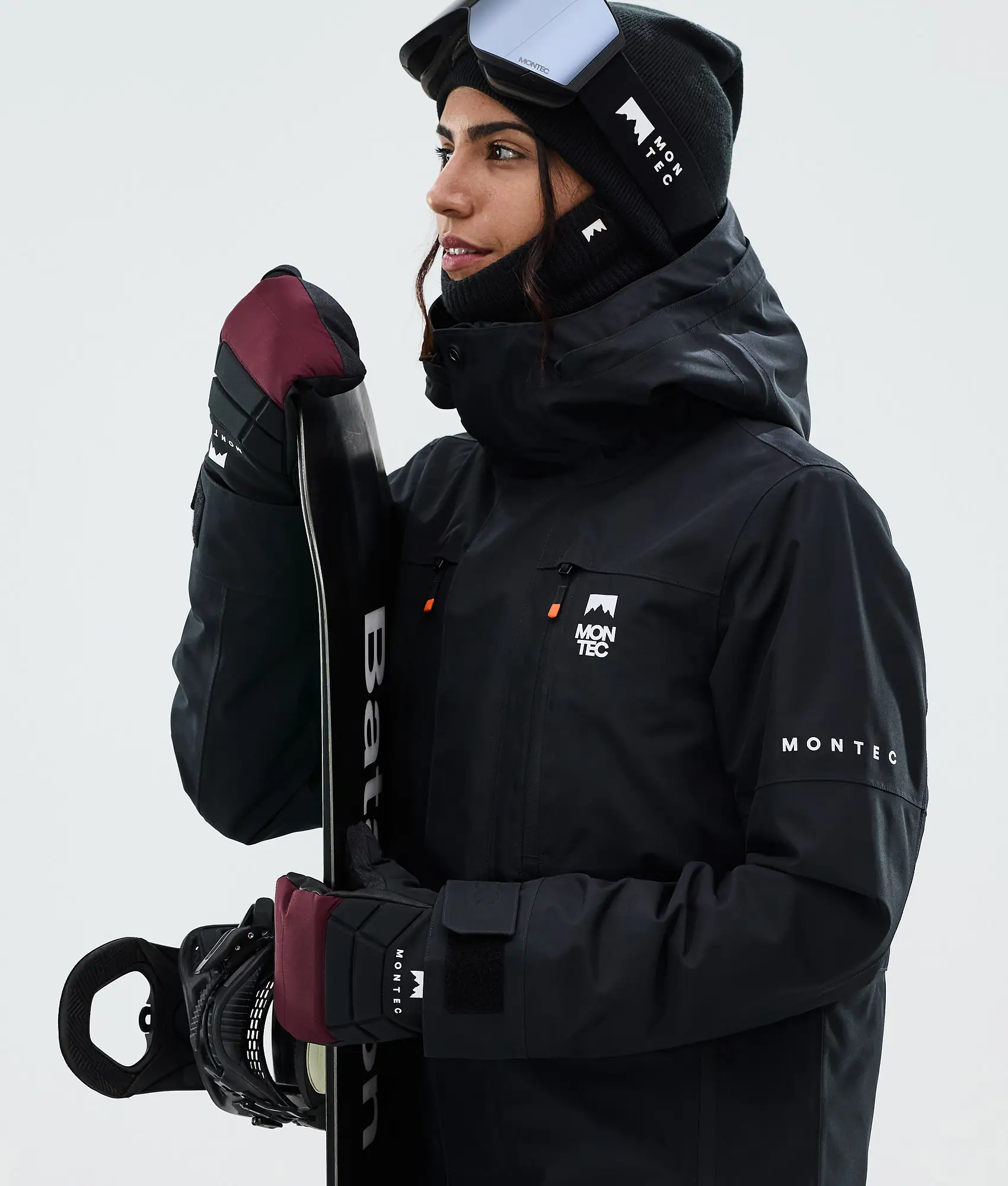 Kilo Snow Mittens Burgundy