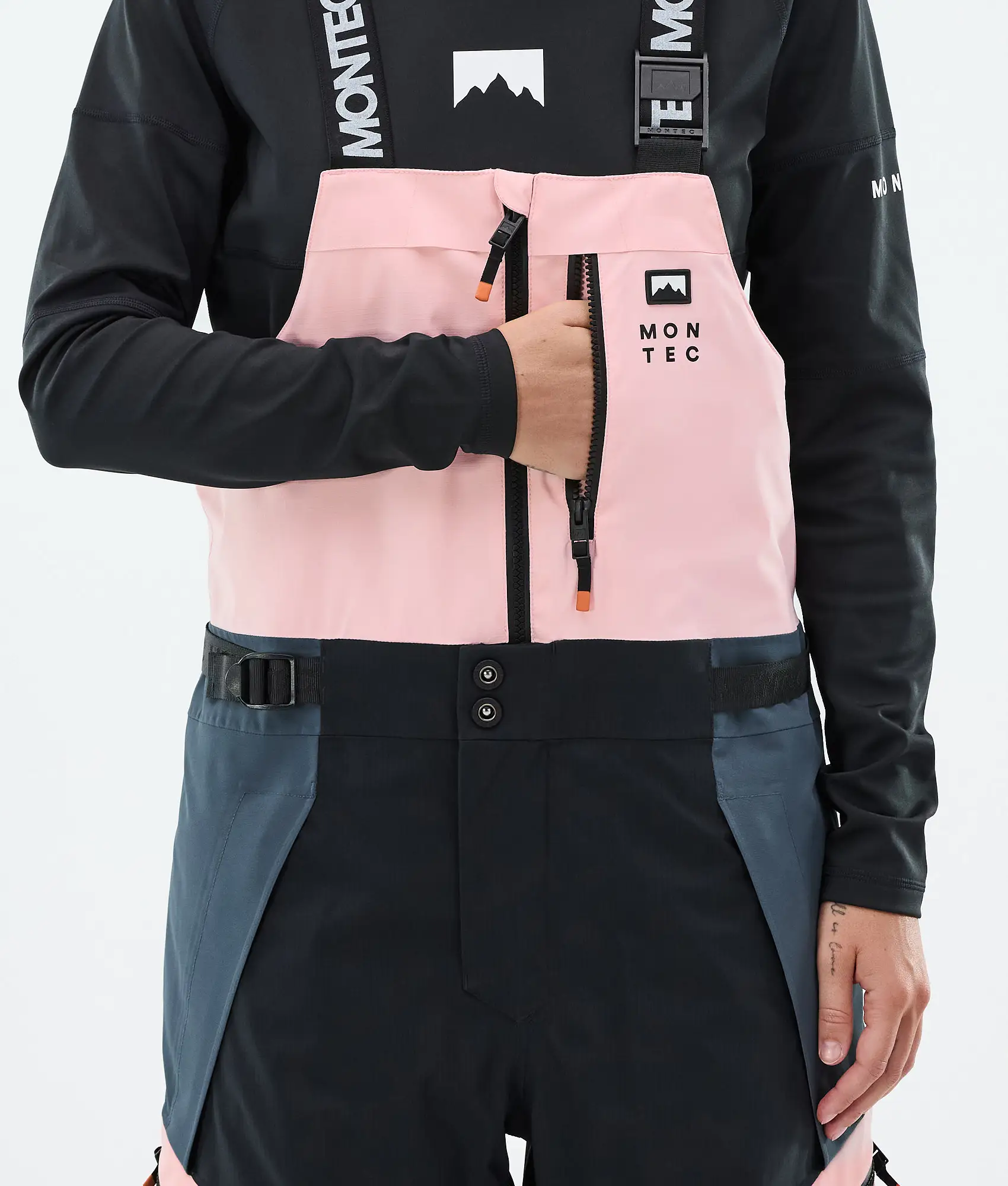 Dozer W Snowboard Pants Women Soft Pink/Black/Metal Blue