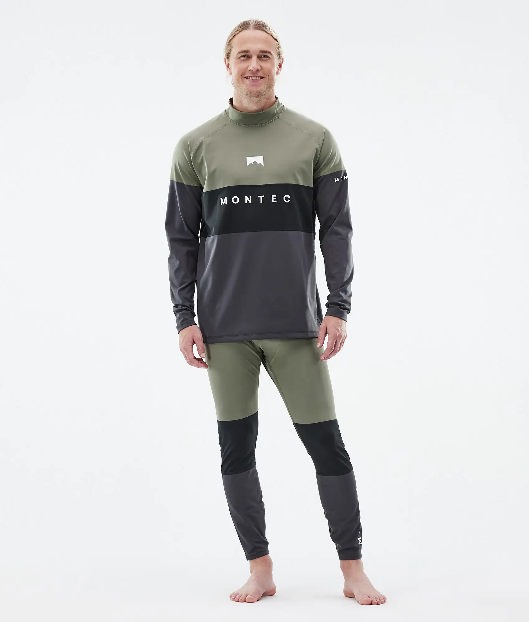 Alpha Base Layer Pant Men Greenish/Black/Phantom