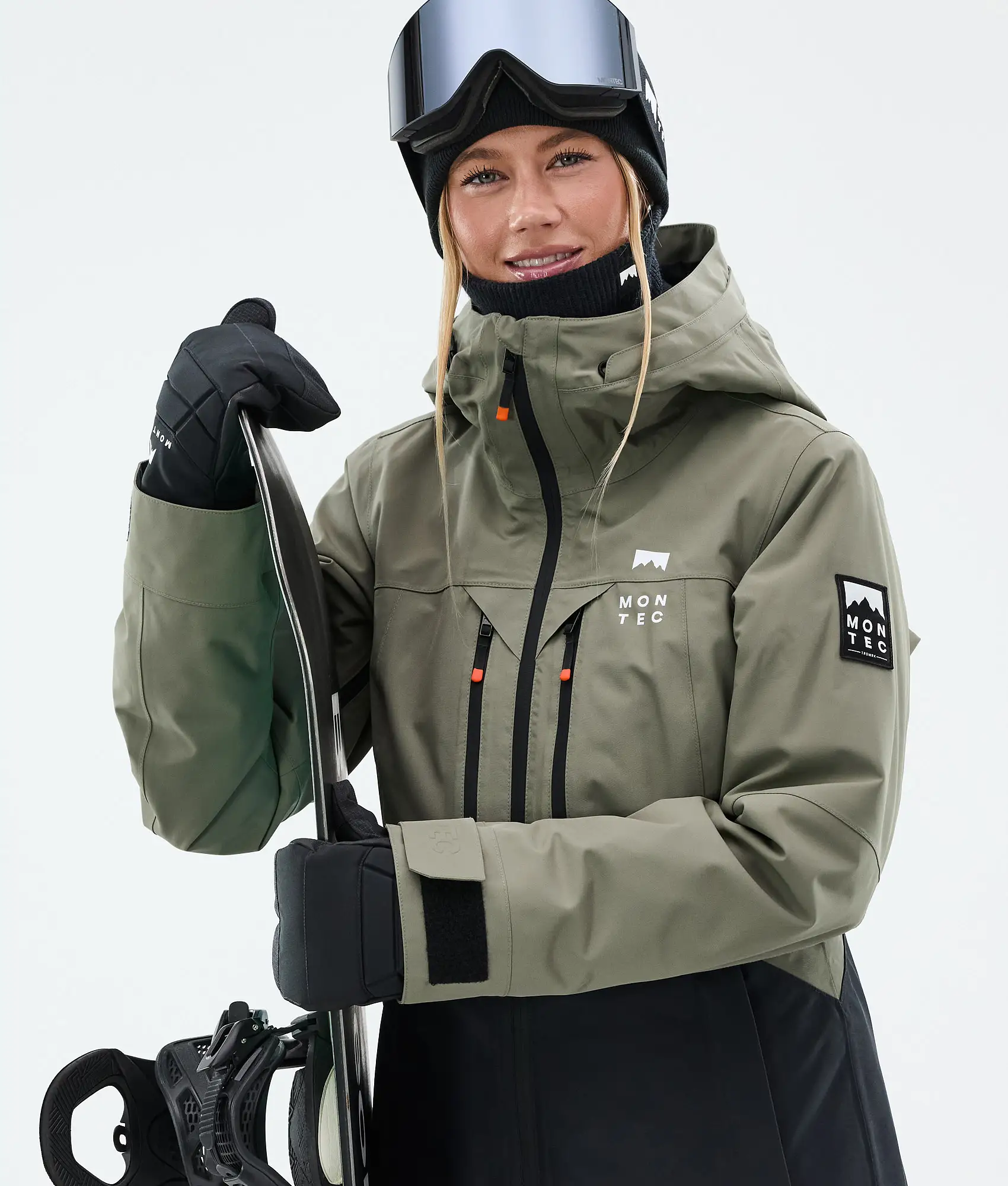 Moss W Snowboard Jacket Women Greenish/Black Renewed