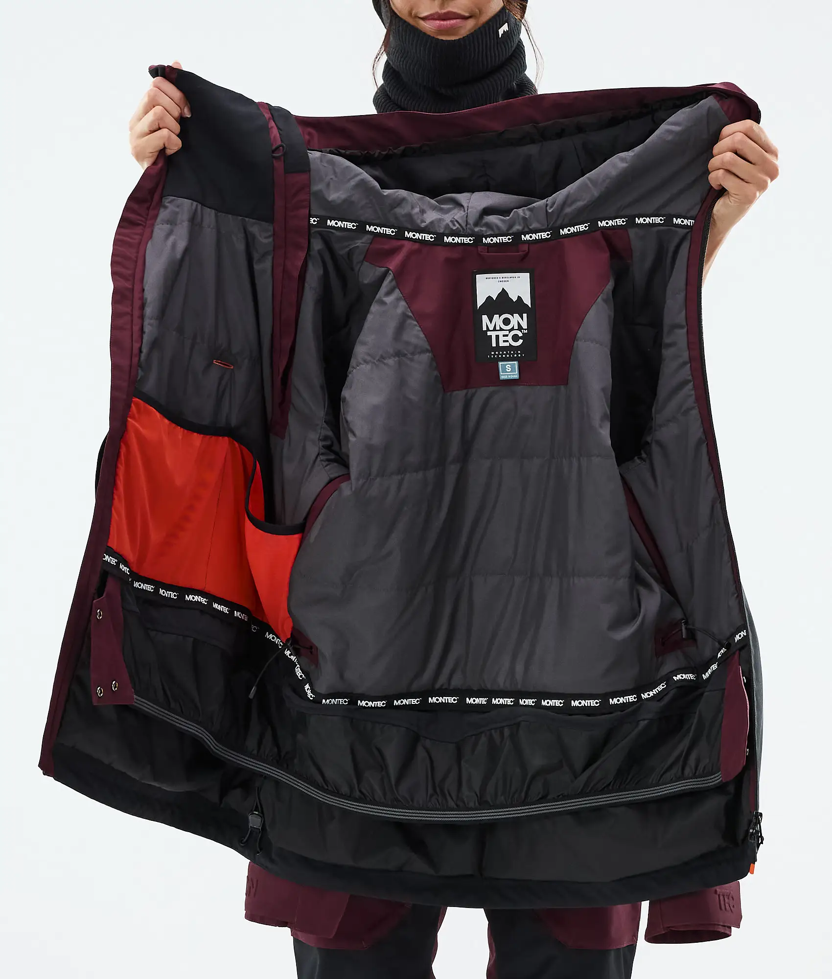 Doom W Snowboard Jacket Women Burgundy/Black