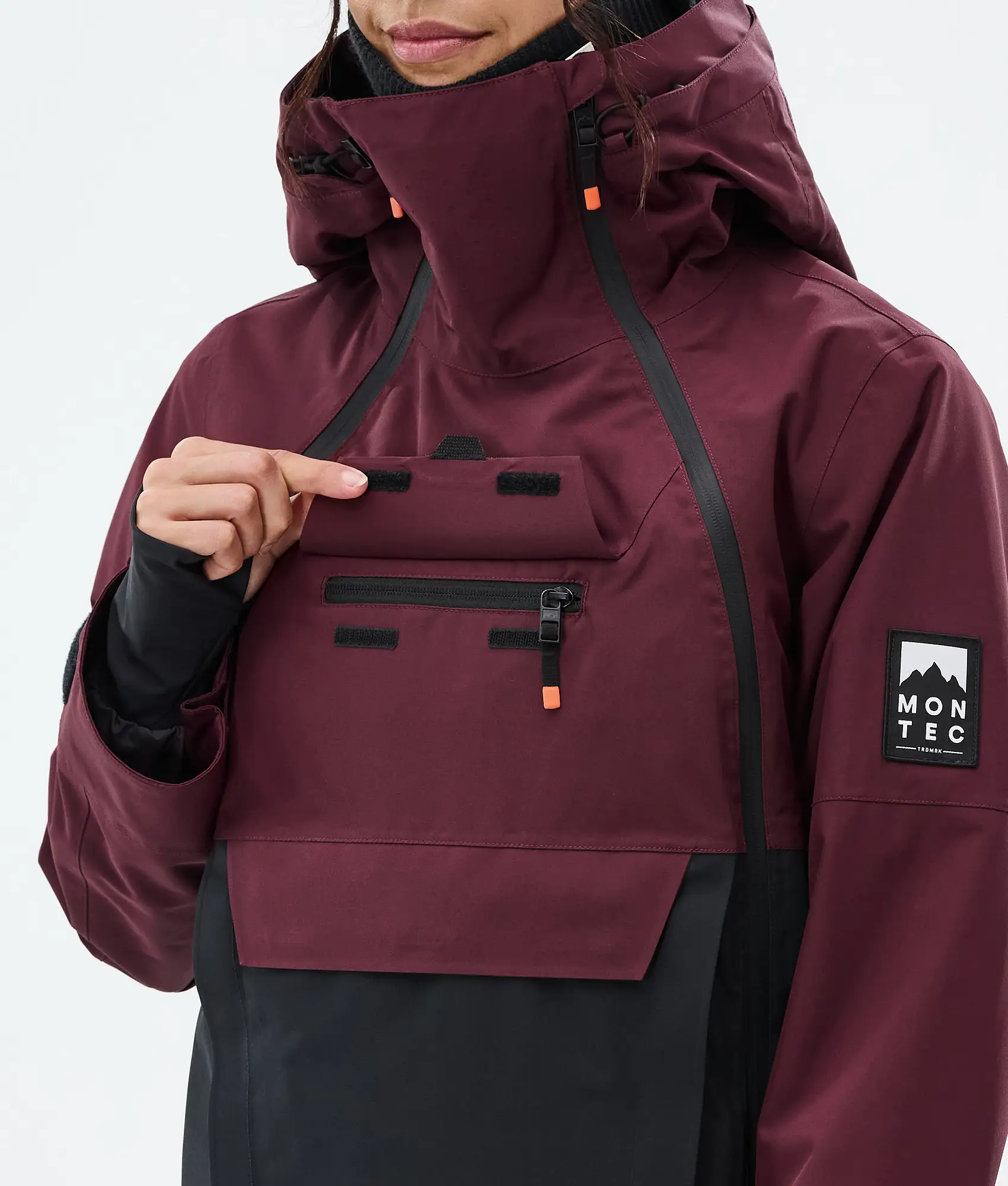 Doom W Snowboard Jacket Women Burgundy/Black