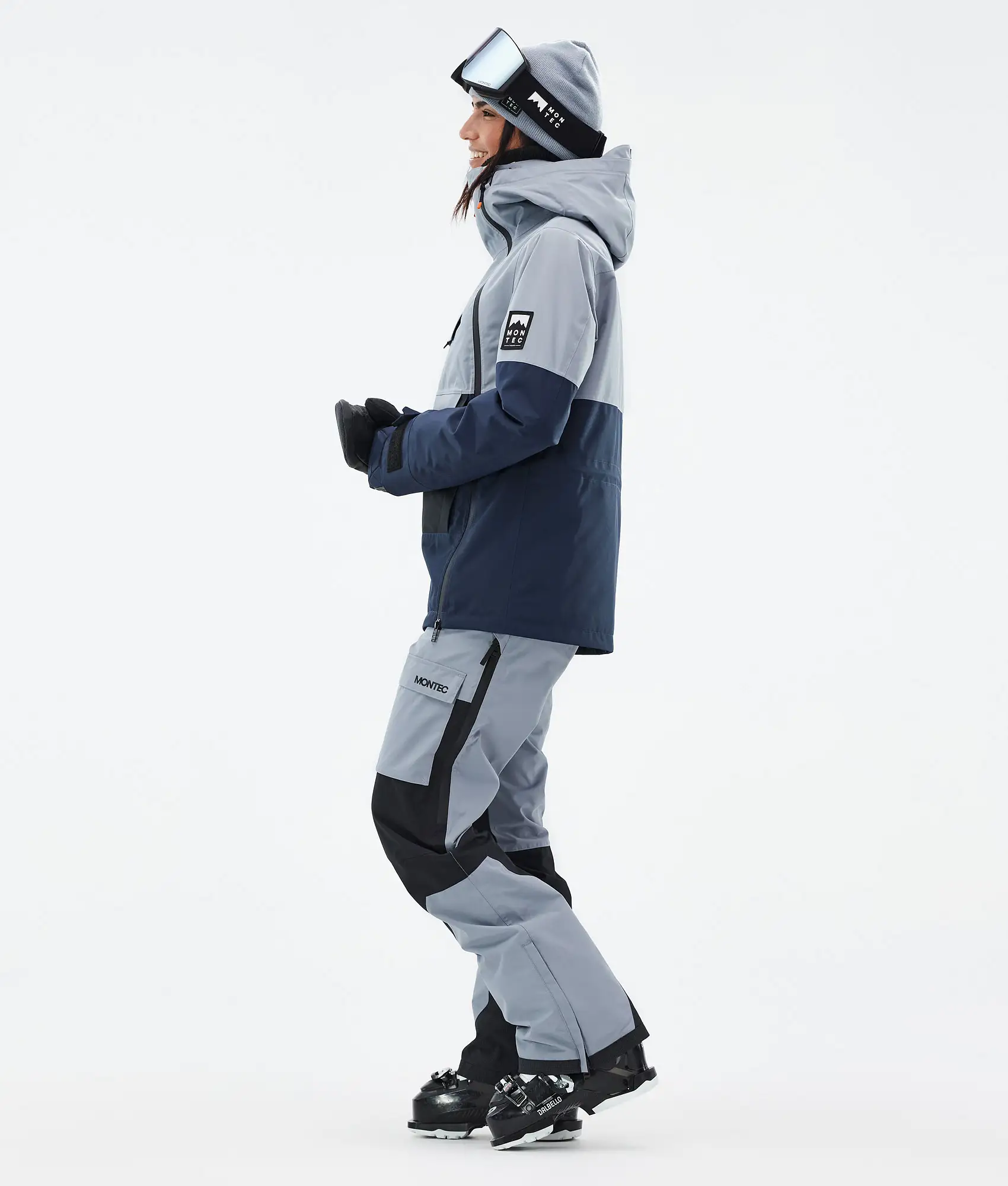 Doom W Ski Jacket Women Soft Blue/Black/Dark Blue