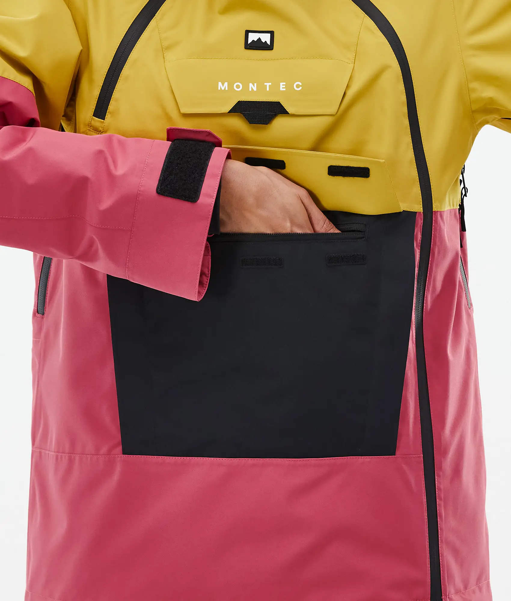 Doom W Snowboard Jacket Women Yellow/Black/Light Red