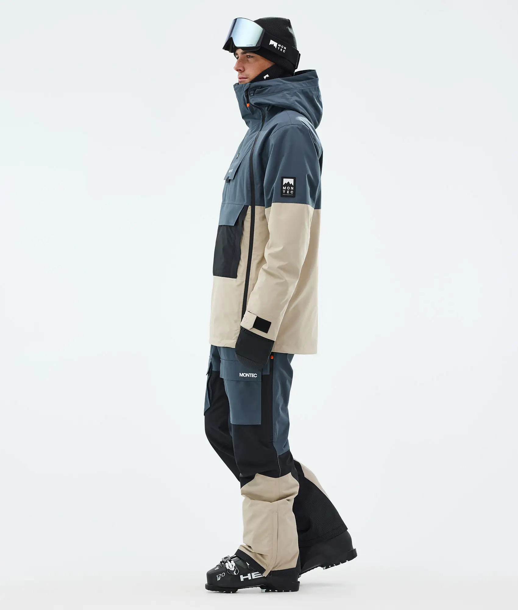 Doom Ski Jacket Men Metal Blue/Black/Sand