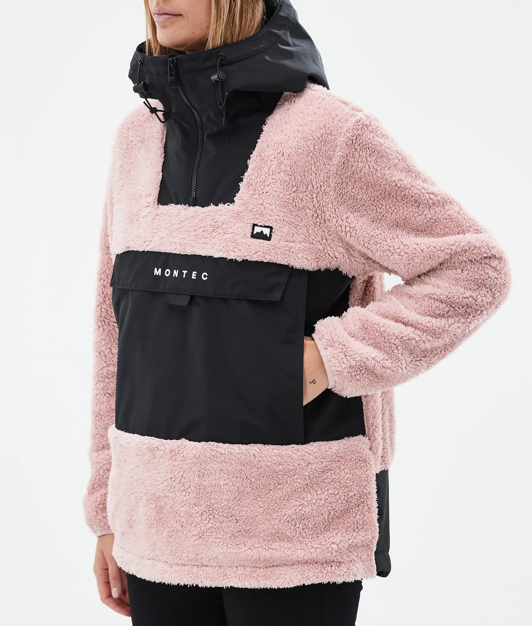 Lima W Fleece Hoodie Women Soft Pink/Black