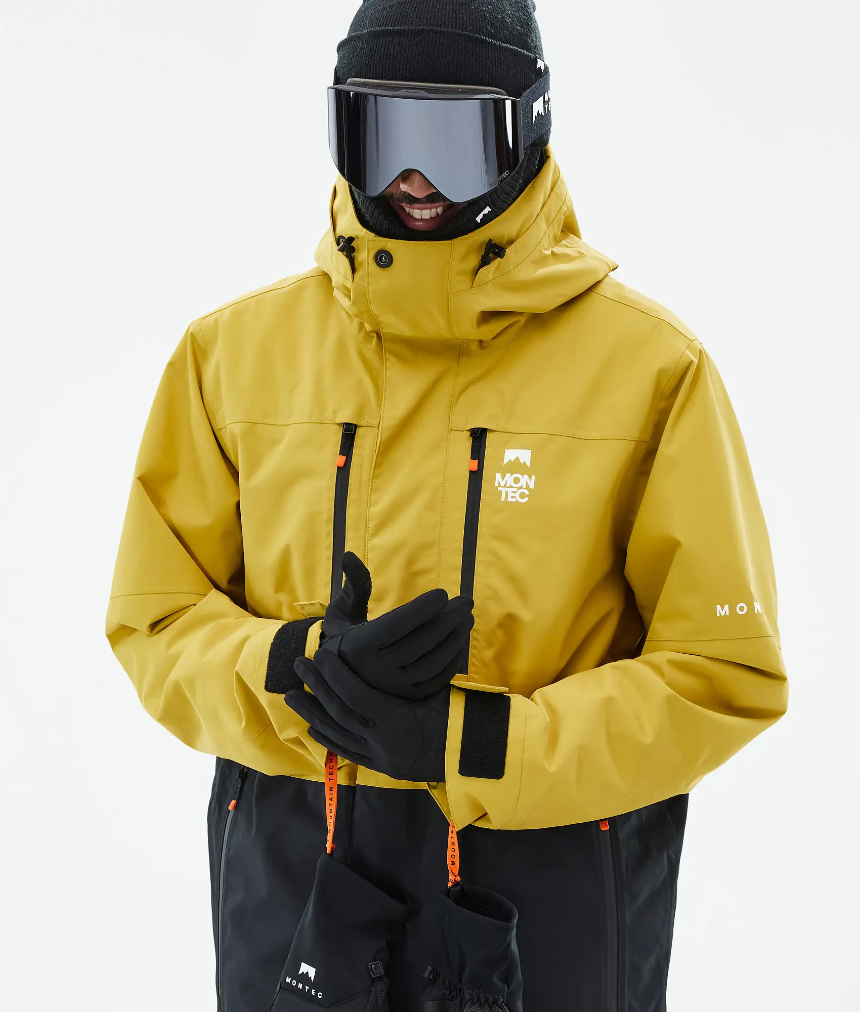 Fawk Ski Jacket Men Yellow/Black