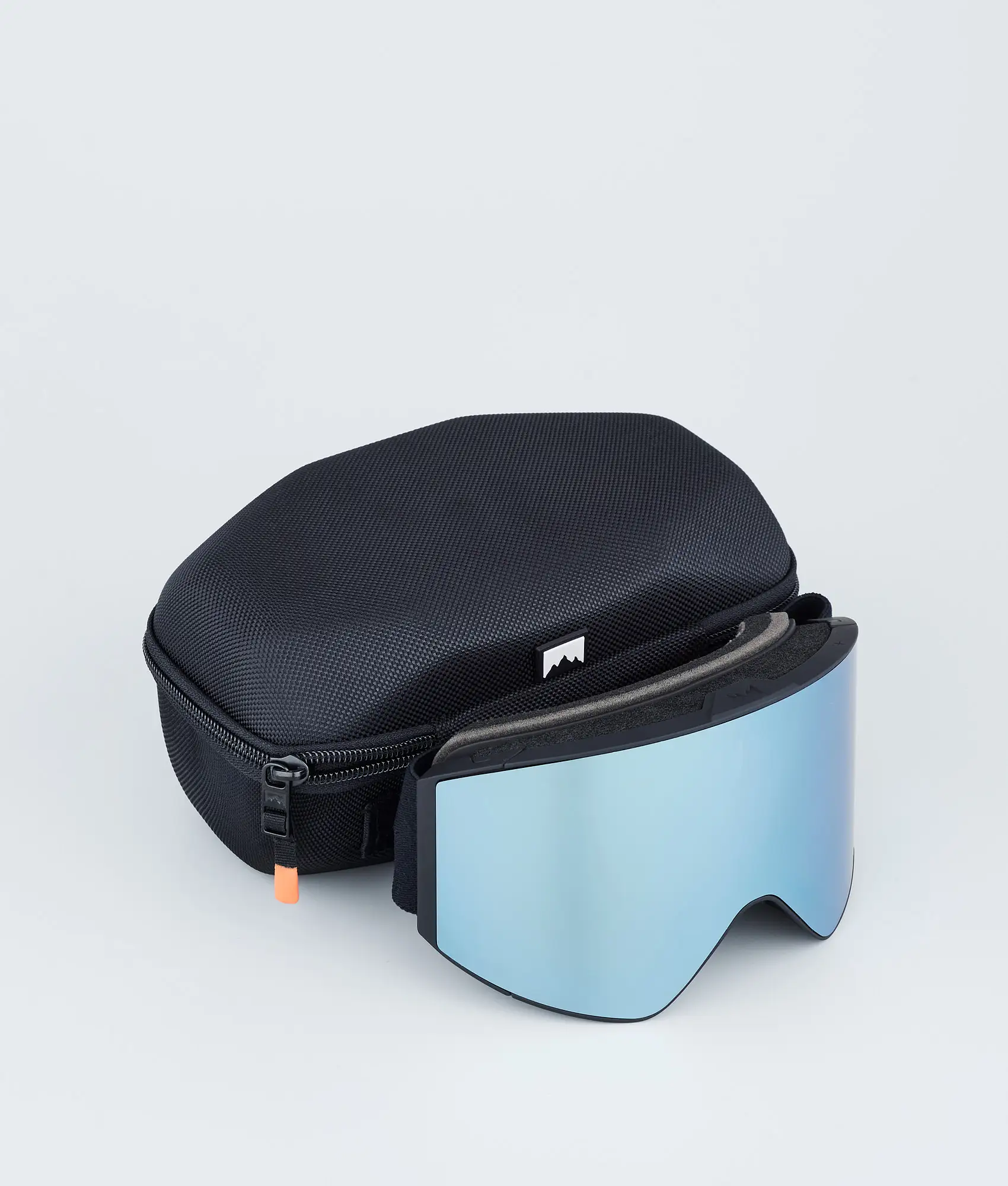 Scope Ski Goggles Black W/Black Moon Blue Mirror