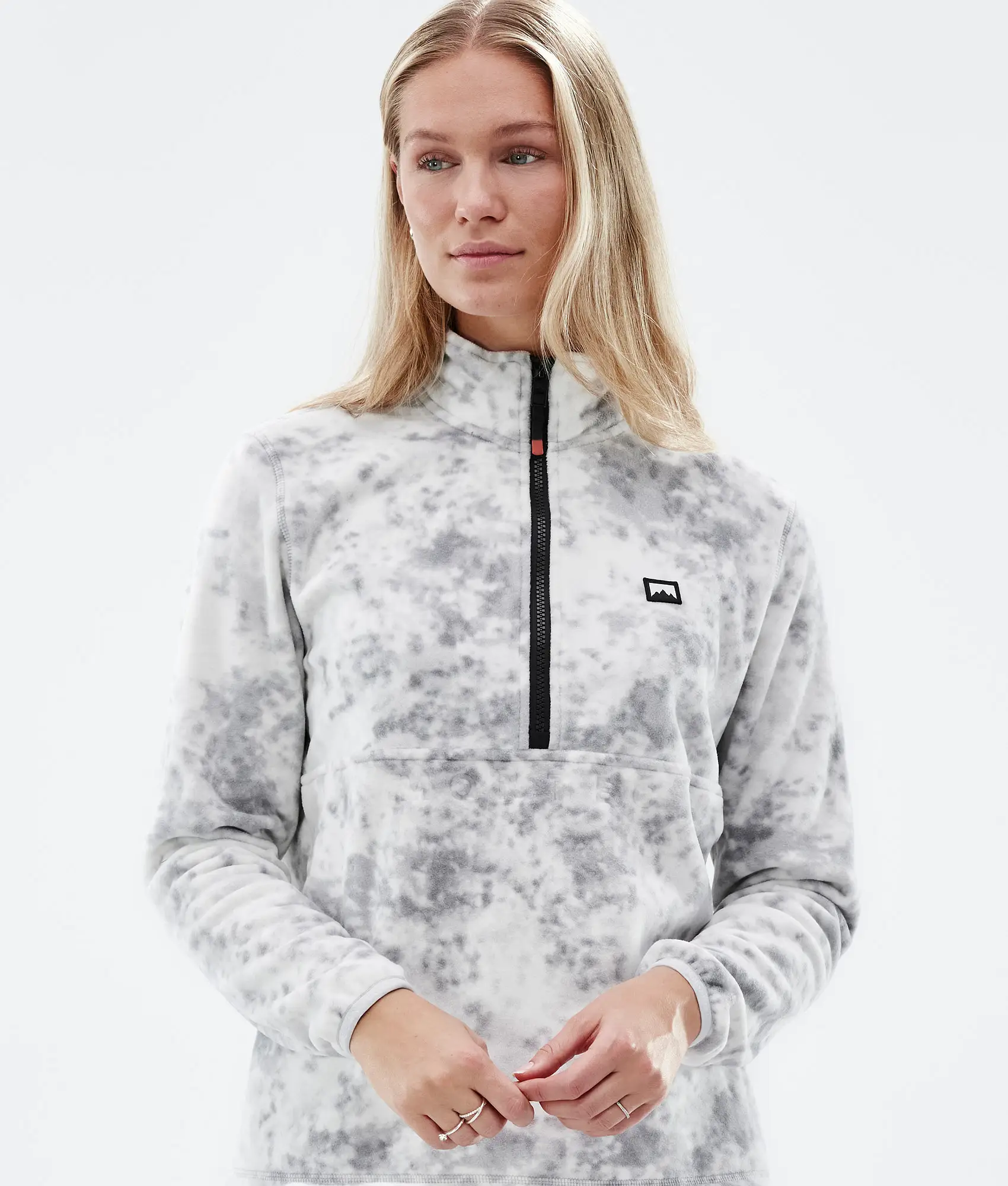 Echo W Fleece Sweater Women Grey Tiedye