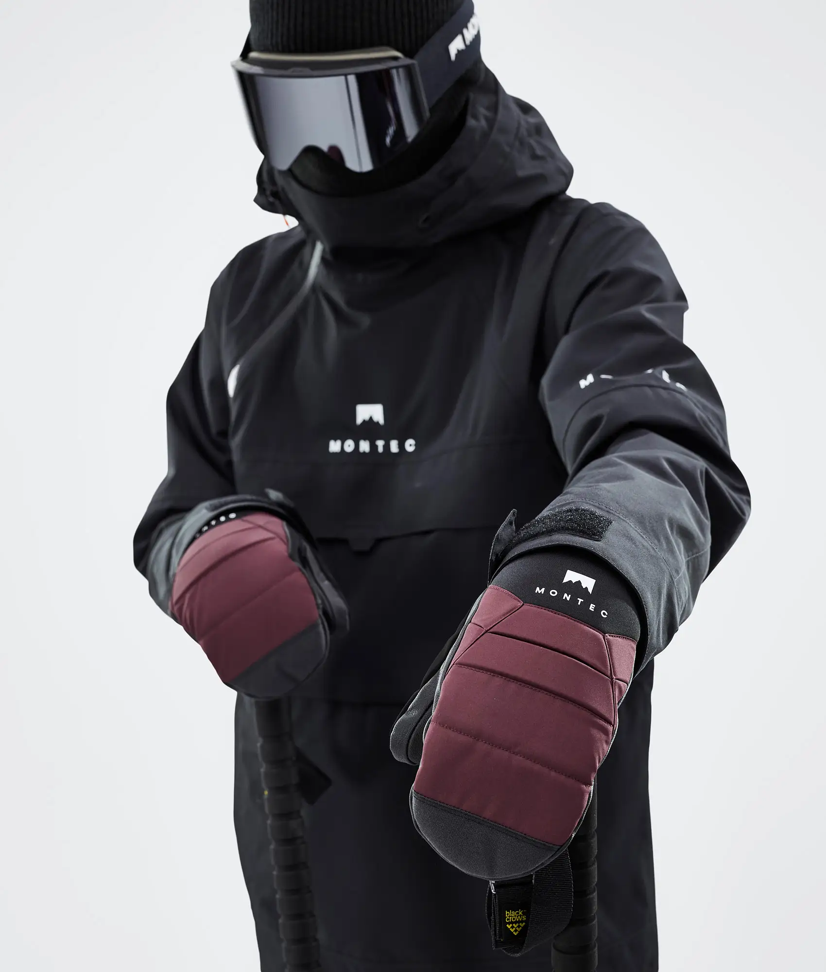 Kilo 22 Snow Mittens Burgundy