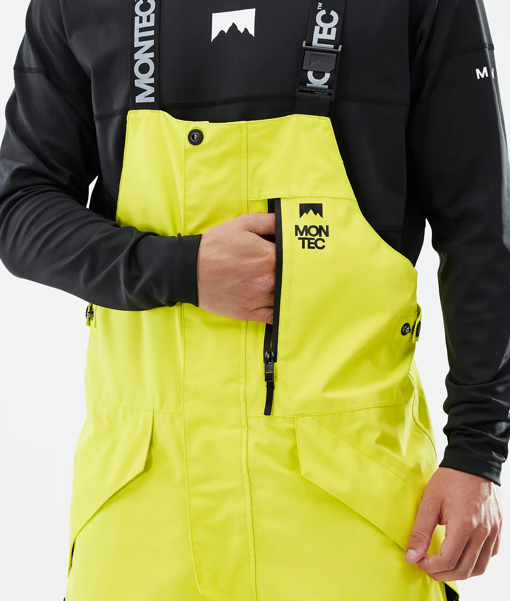Fawk Ski Pants Men Bright Yellow/Black/Light Pearl