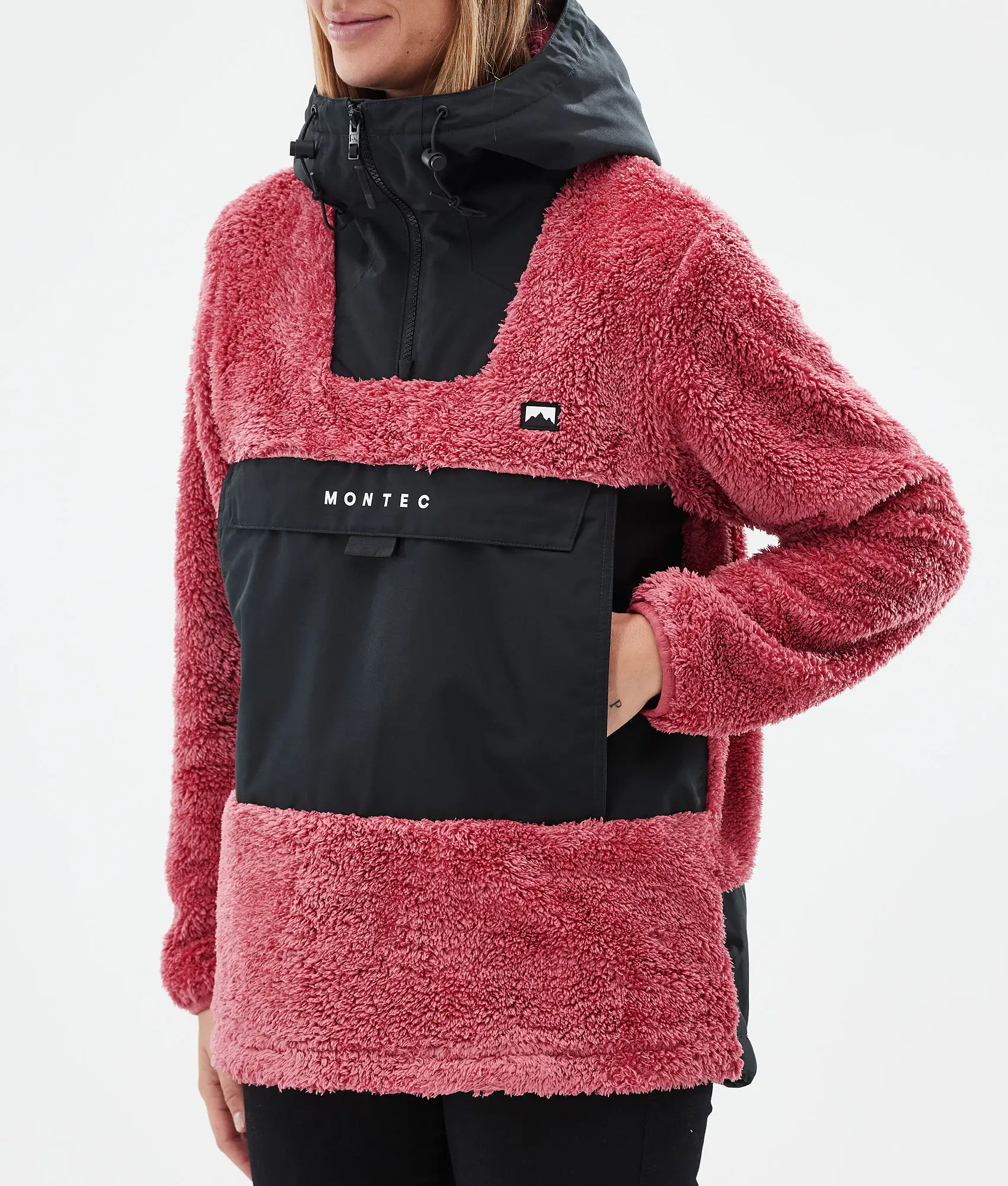 Lima W Fleece Hoodie Women Light Red/Black