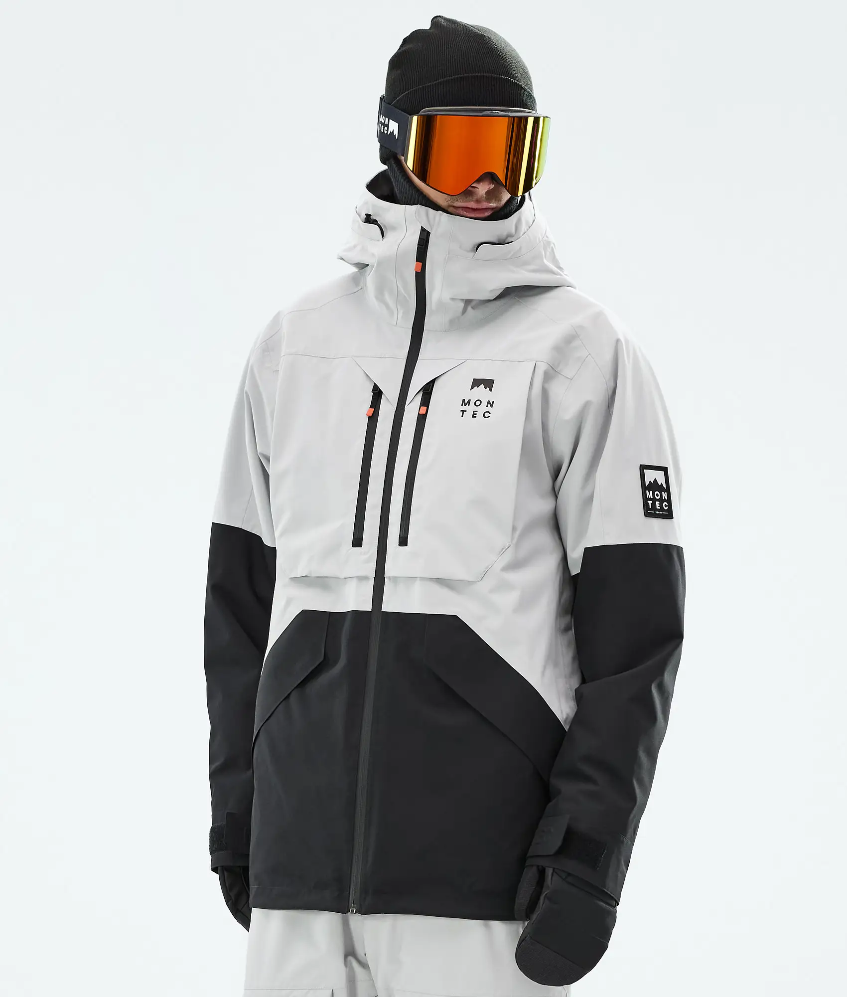 Arch Ski Jacket Men Light Grey/Black