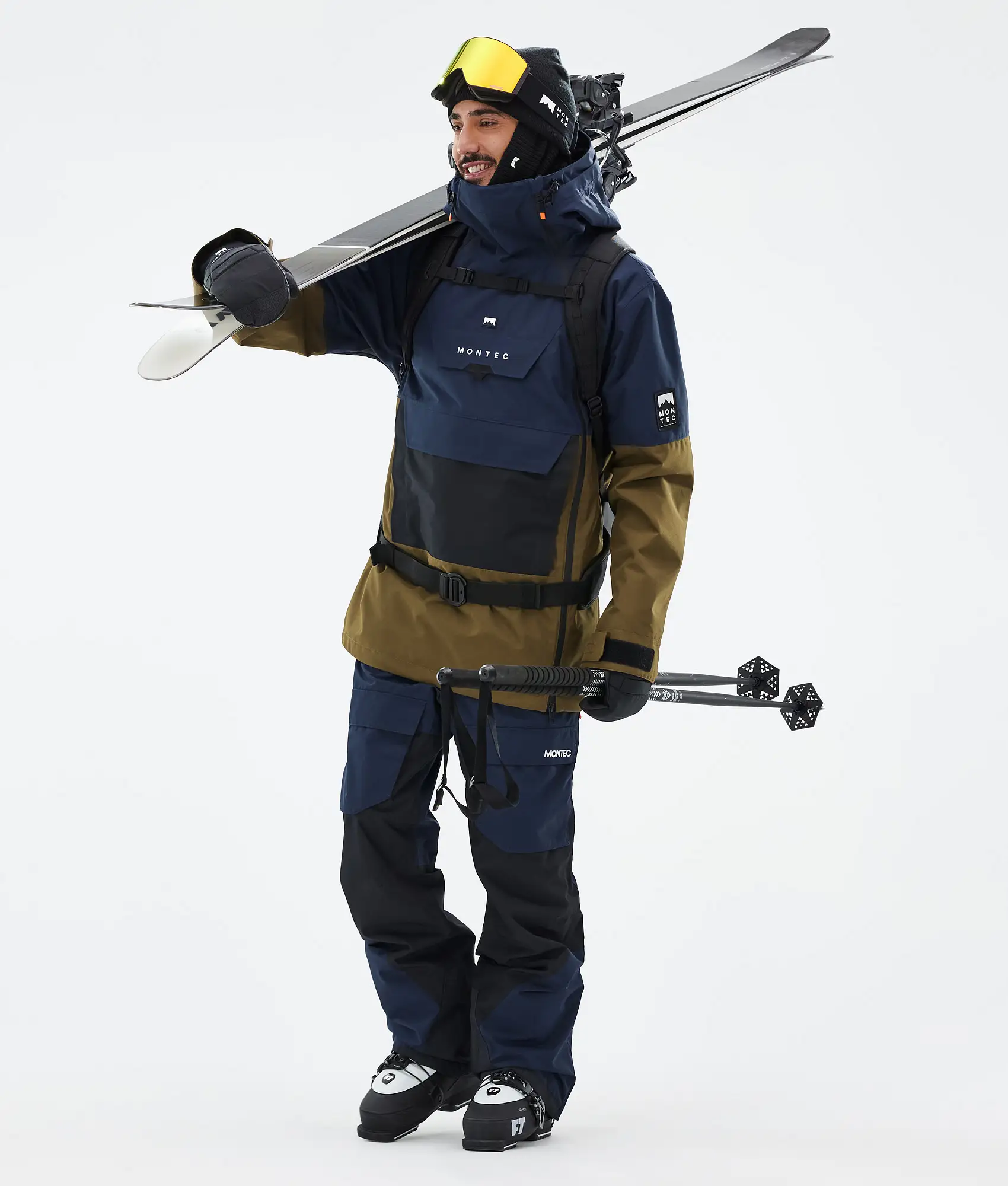 Doom Ski Jacket Men Dark Blue/Black/Fatigue