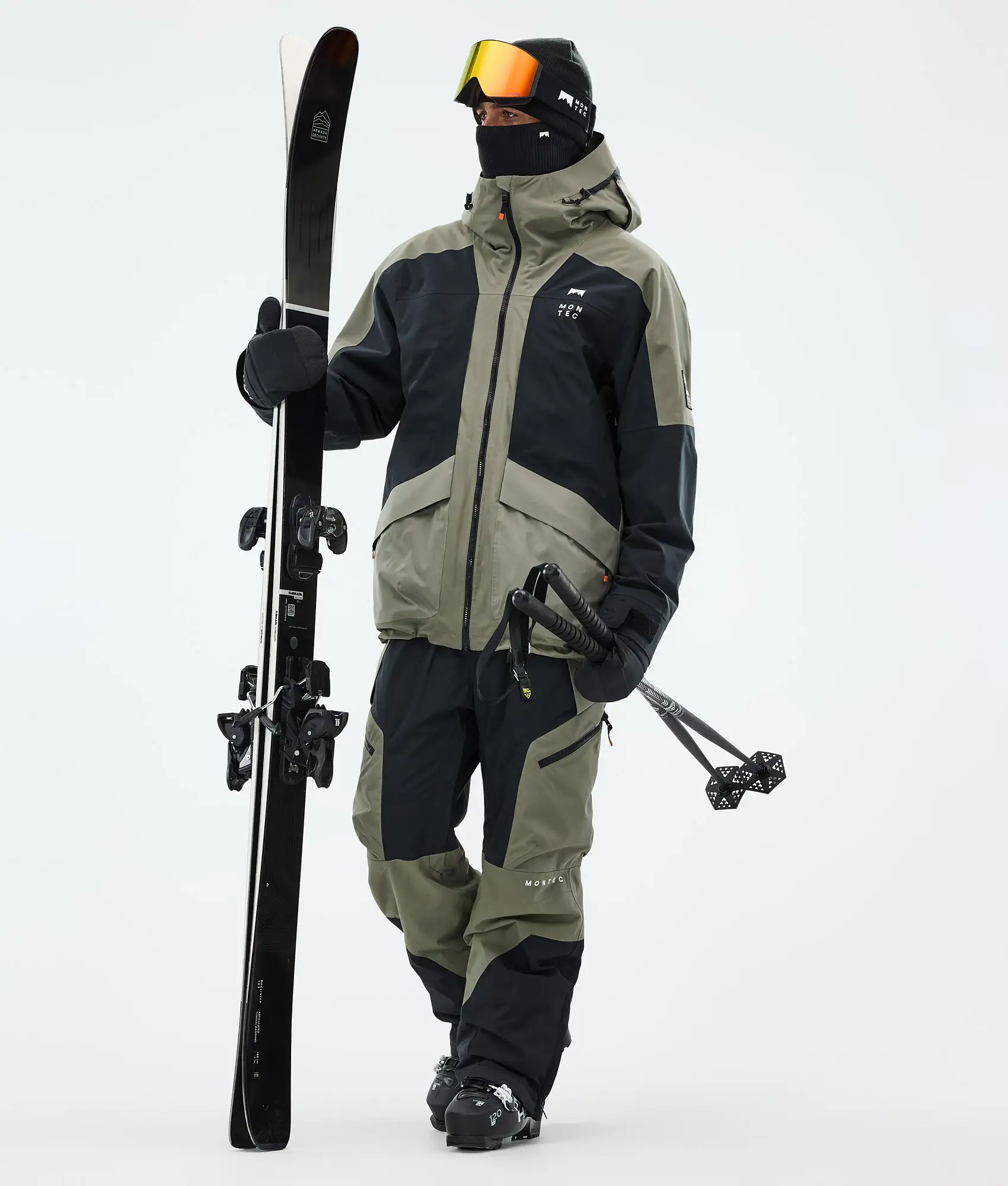 Morpheus Ski Jacket Men Greenish/Black