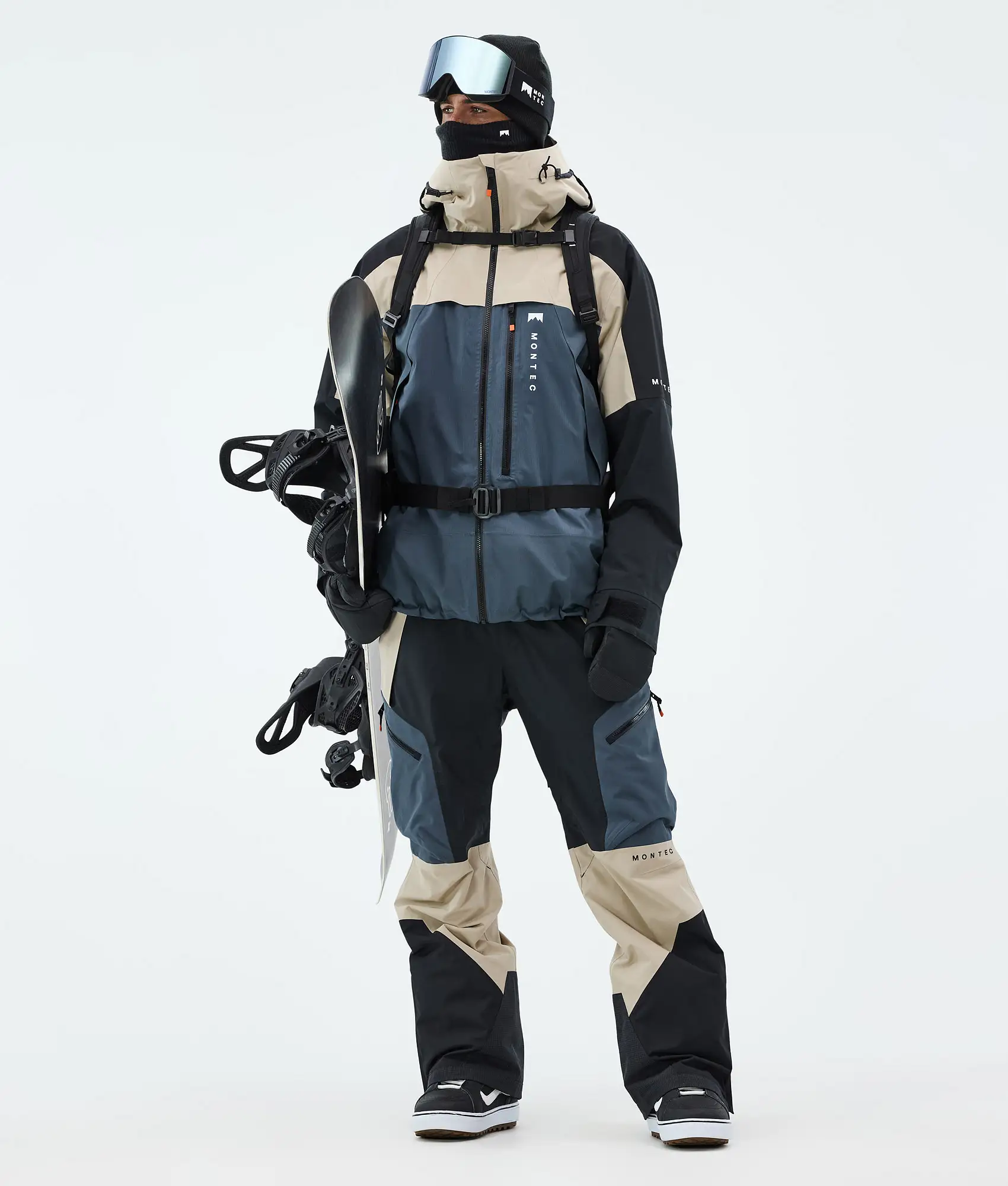 Oracle Snowboard Jacket Men Sand/Black/Metal Blue