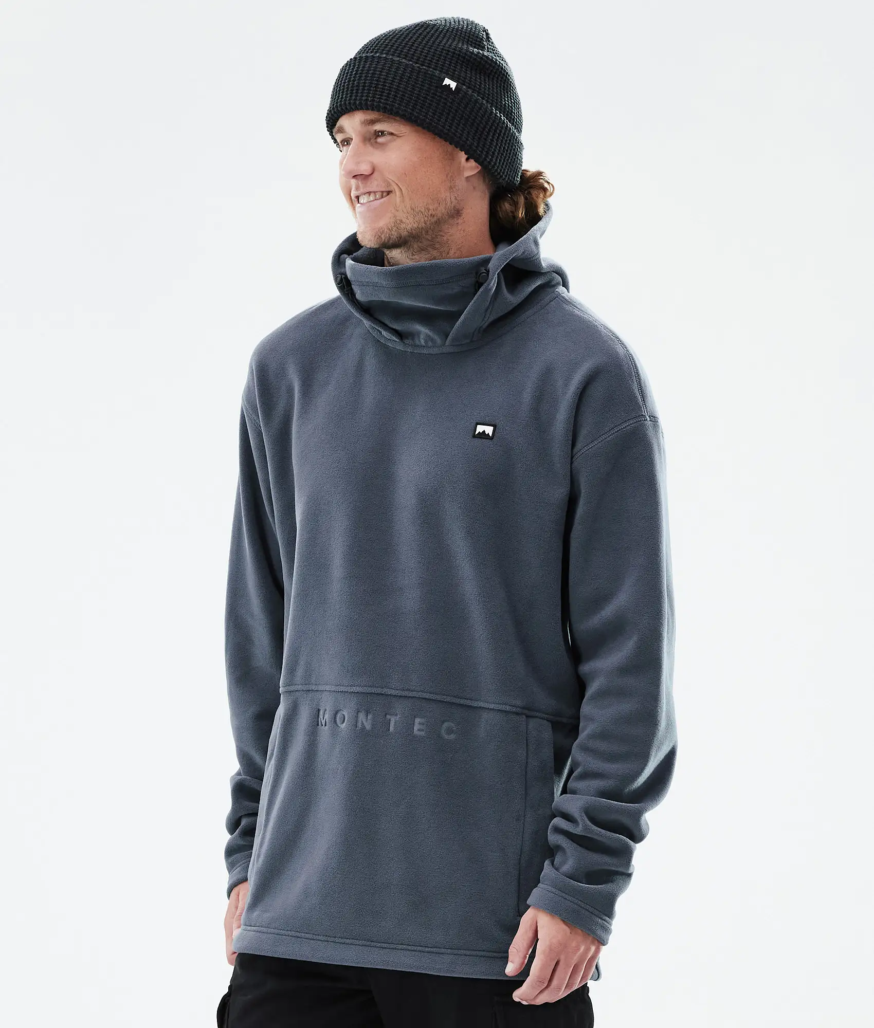 Delta Fleece Hoodie Men Metal Blue