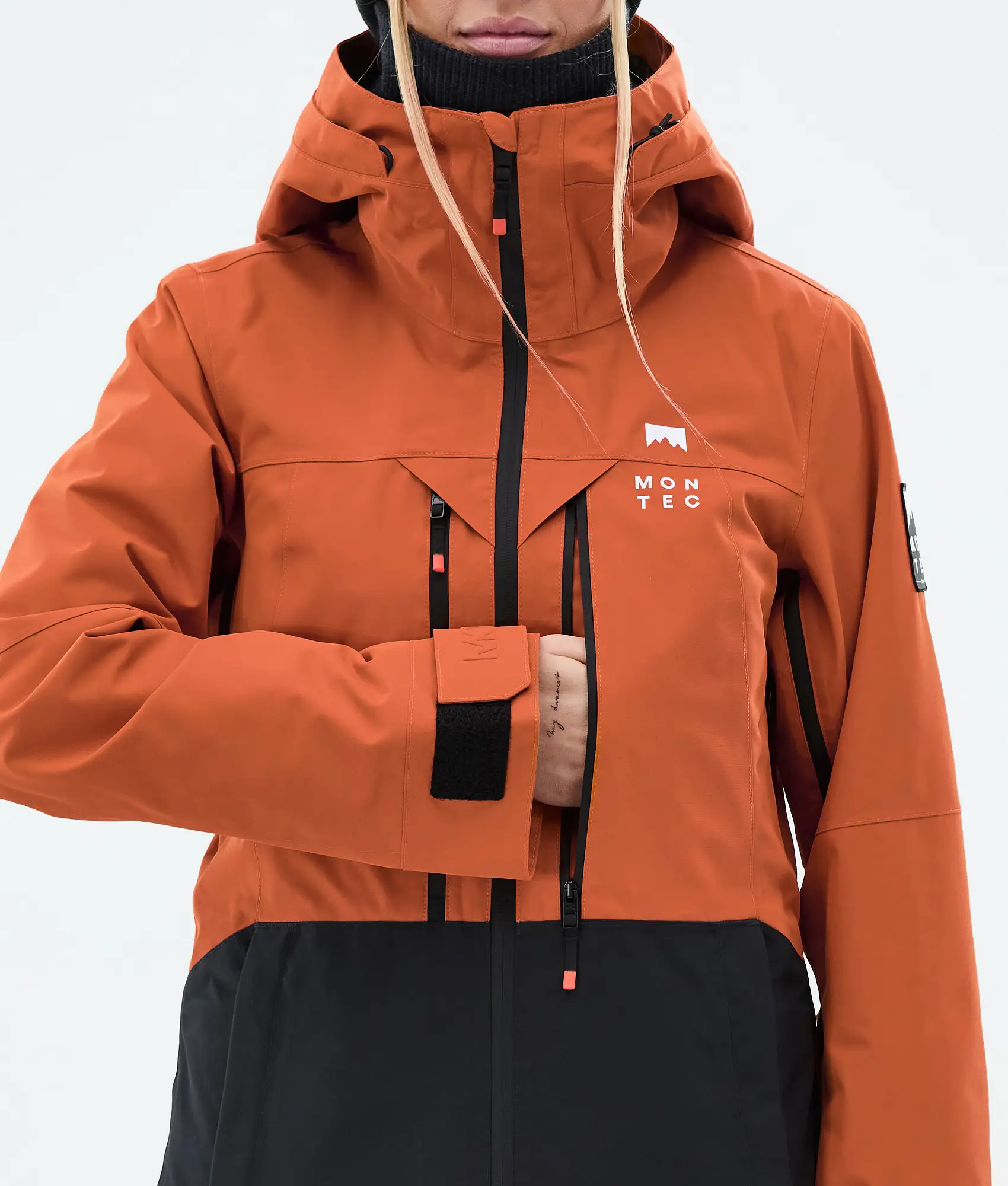 Moss W Snowboard Jacket Women Burned Orange/Black