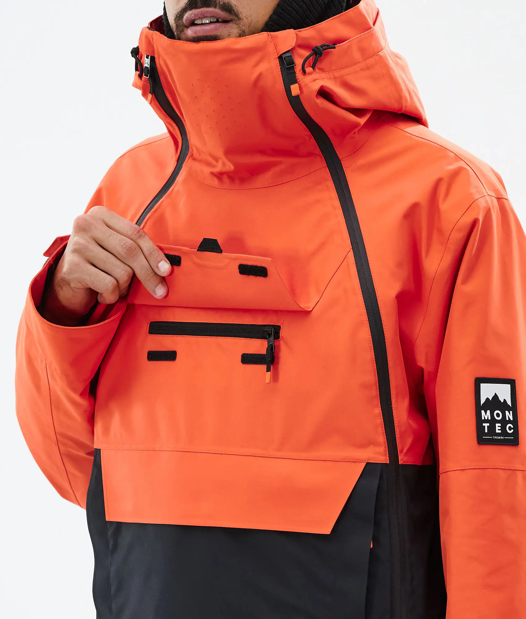 Doom Snowboard Jacket Men Orange/Black