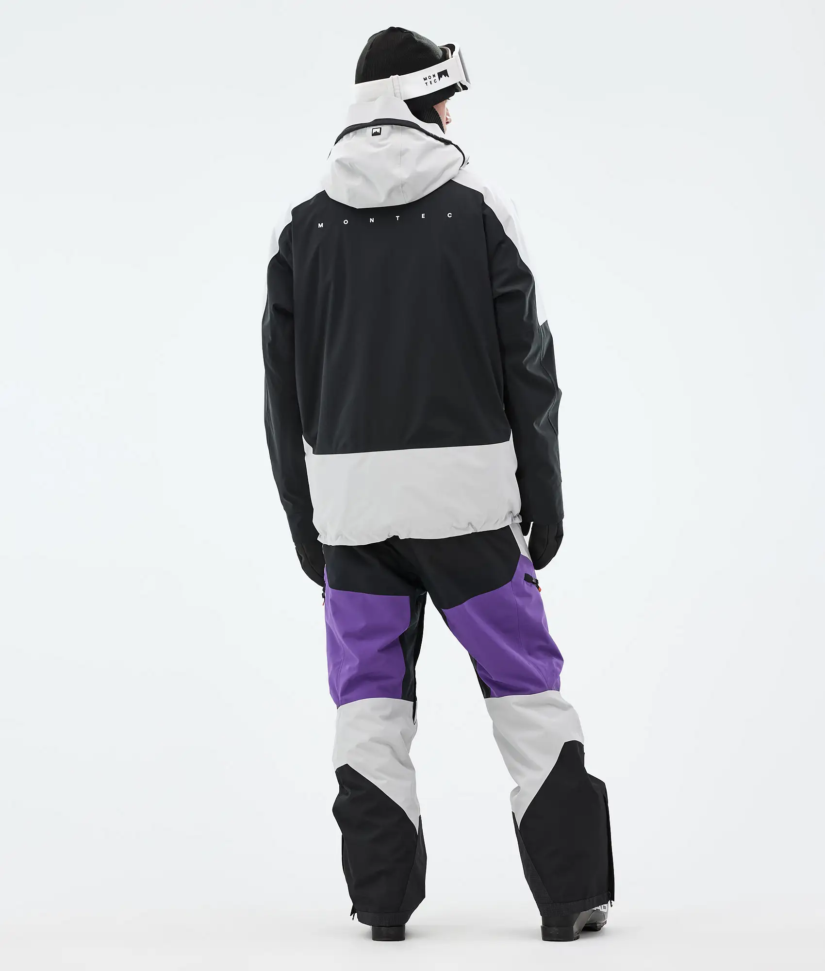 Morpheus Ski Jacket Men Light Grey/Black/Vivid Purple