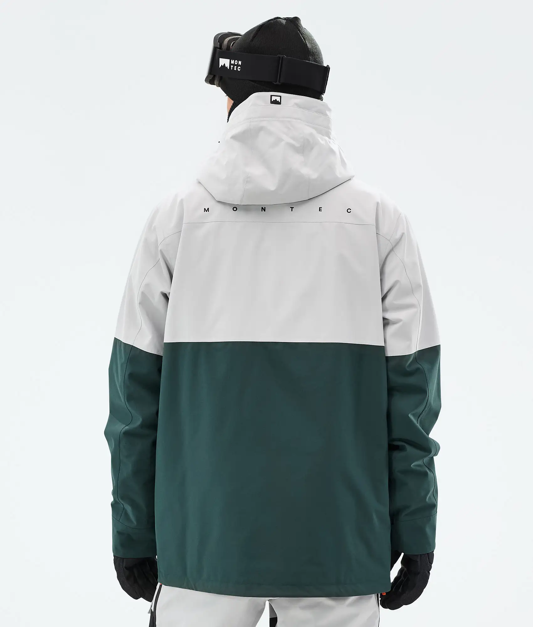 Doom Snowboard Jacket Men Light Grey/Black/Dark Atlantic