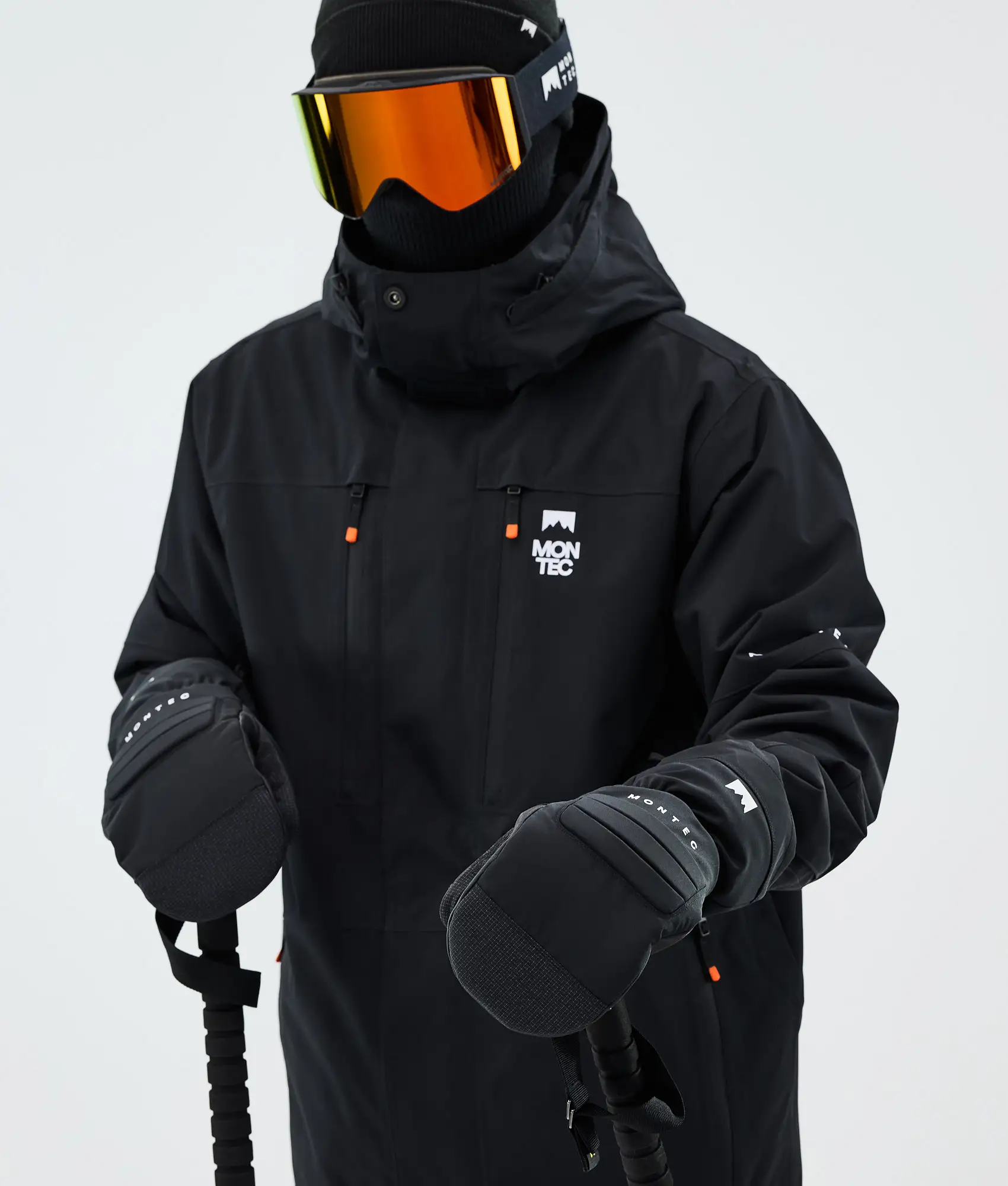 Roast Snow Mittens Black